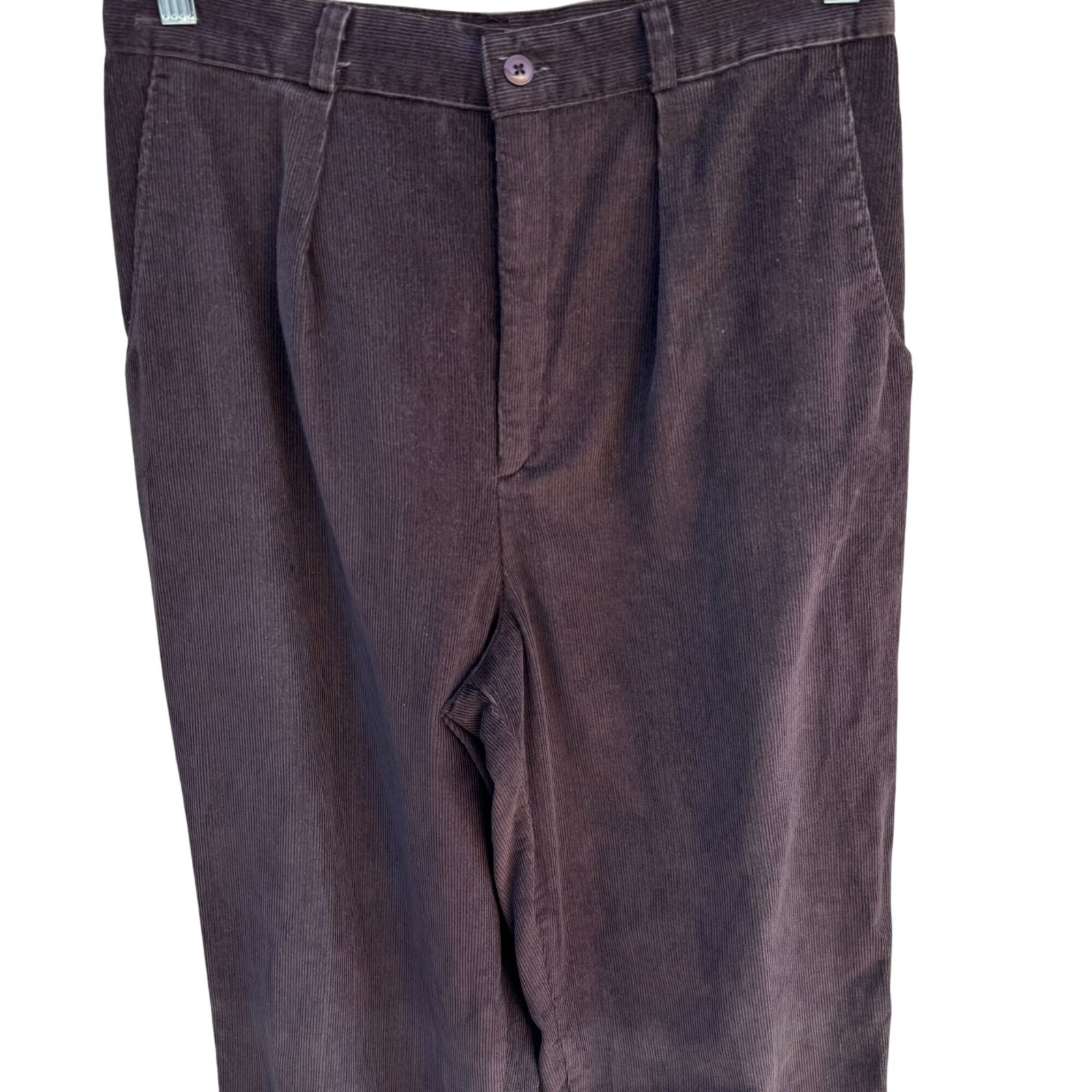Sears Vintage 70s 80s Twee Corduroy Pleat High Rise Grandpacore Pants Brown M