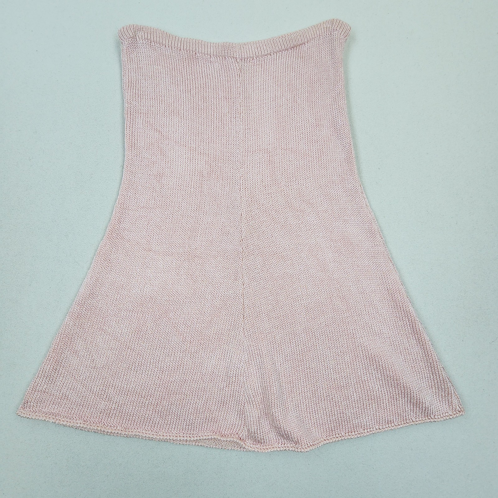 Vtg 80s DACANI Pink Knit Skirt Sweater Set Rhinestones Angora Shoulders Beaded