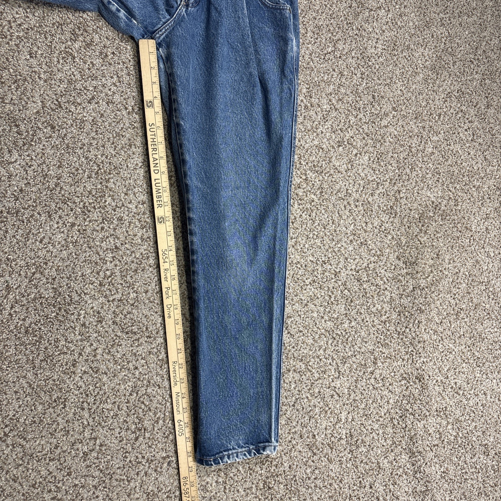 Zena Denim Jeans Women 9 Fits 24 X 28.5 Taper Leg Pleated VTG 90’s
