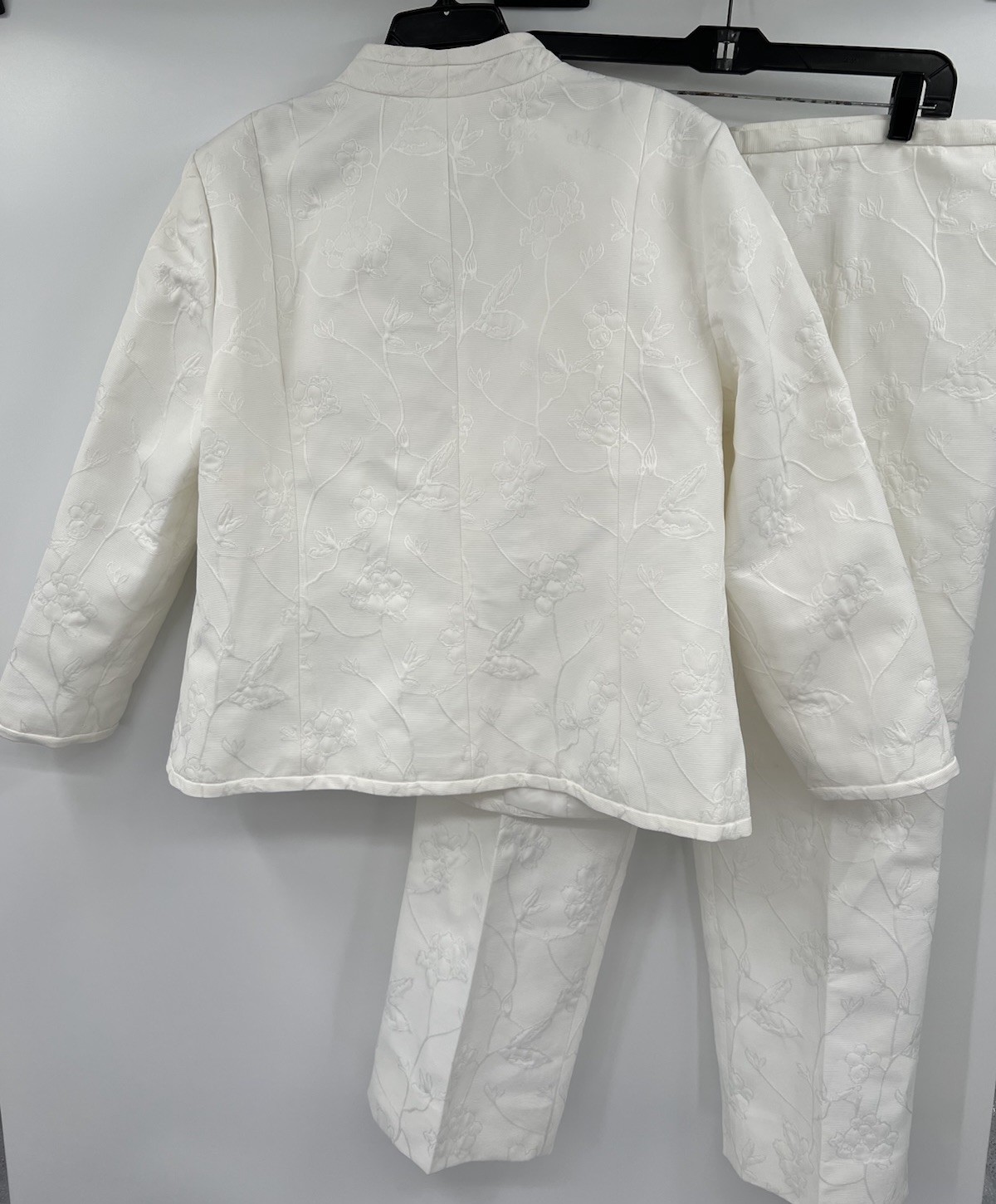 Vintage 90’s Rafael 2 Piece Ivory Suit Set Size 12/14 Granny Core Fashion