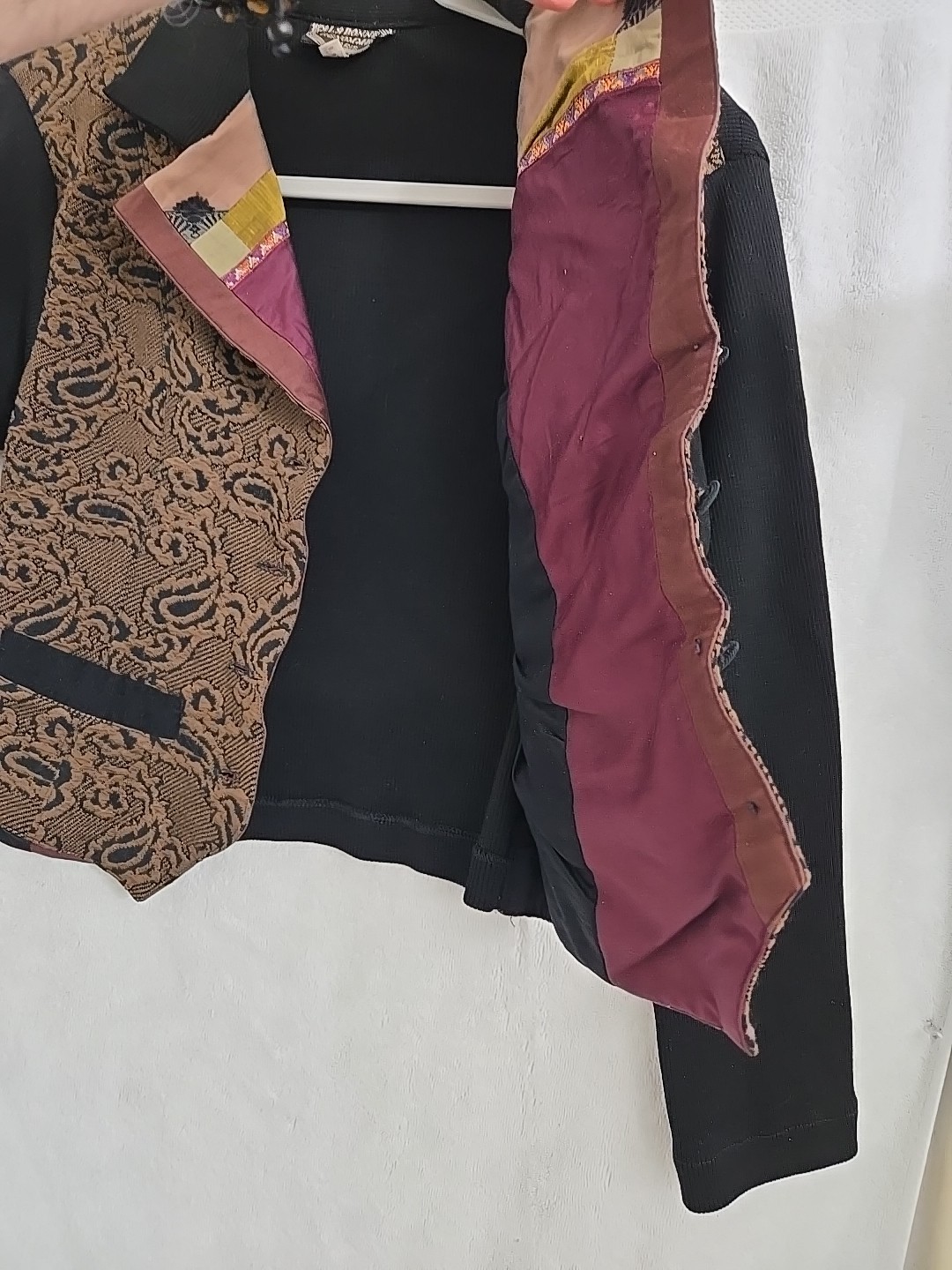 Womens Blazer / Vest with sleeves by LA BONNE RENOMMEE See measurments Vintage