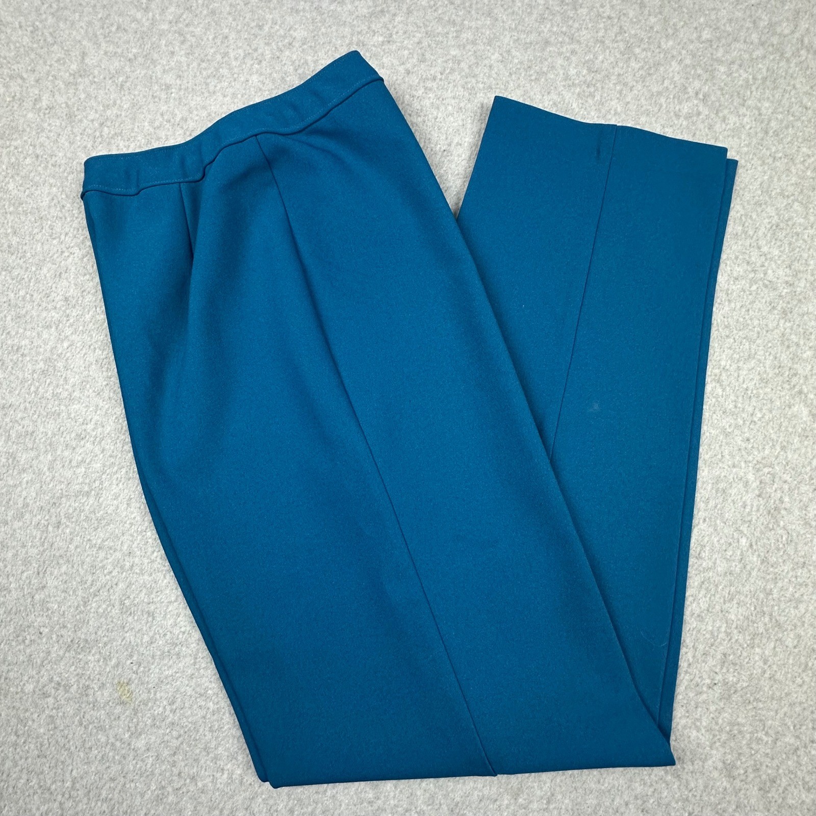 Vintage Levi Strauss Bend Over Teal Blue High Rise Straight Leg Pants Womens 12