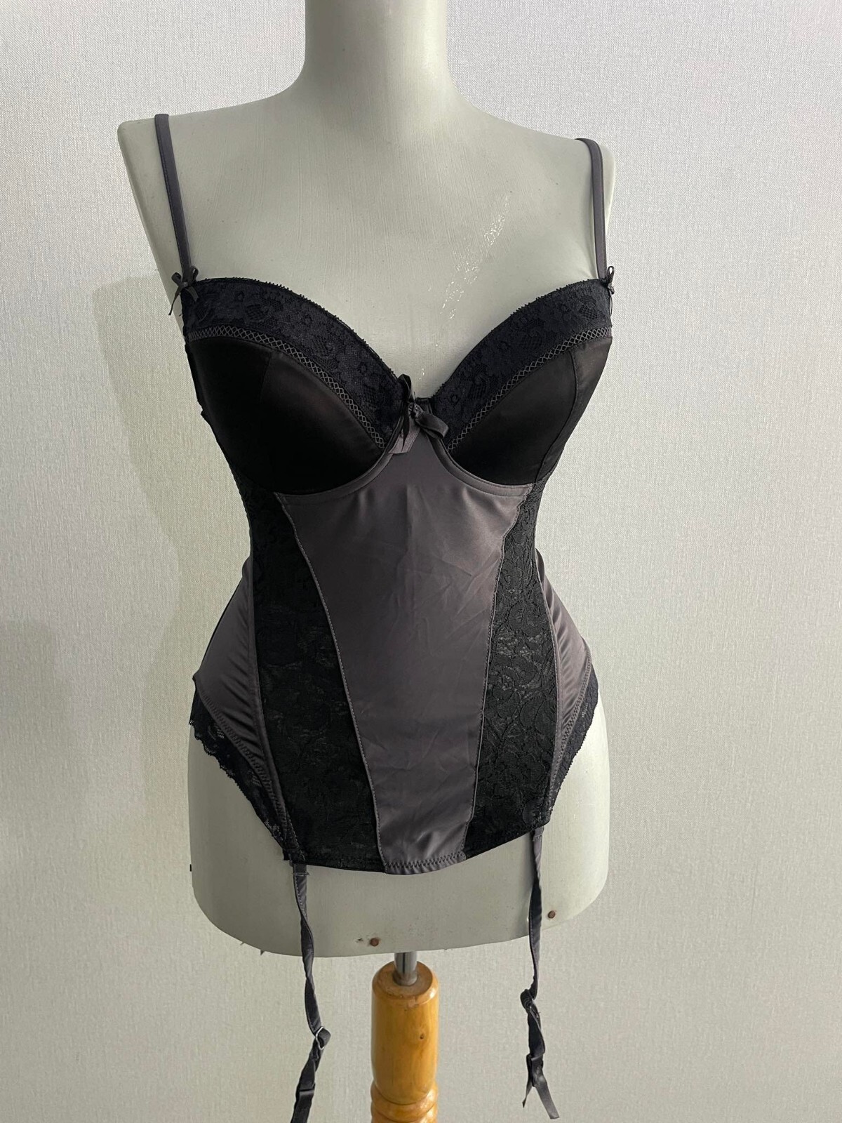 Corset Top Vintage Mesh Cami Rare with Straps Sexy Lingerie Bustier
