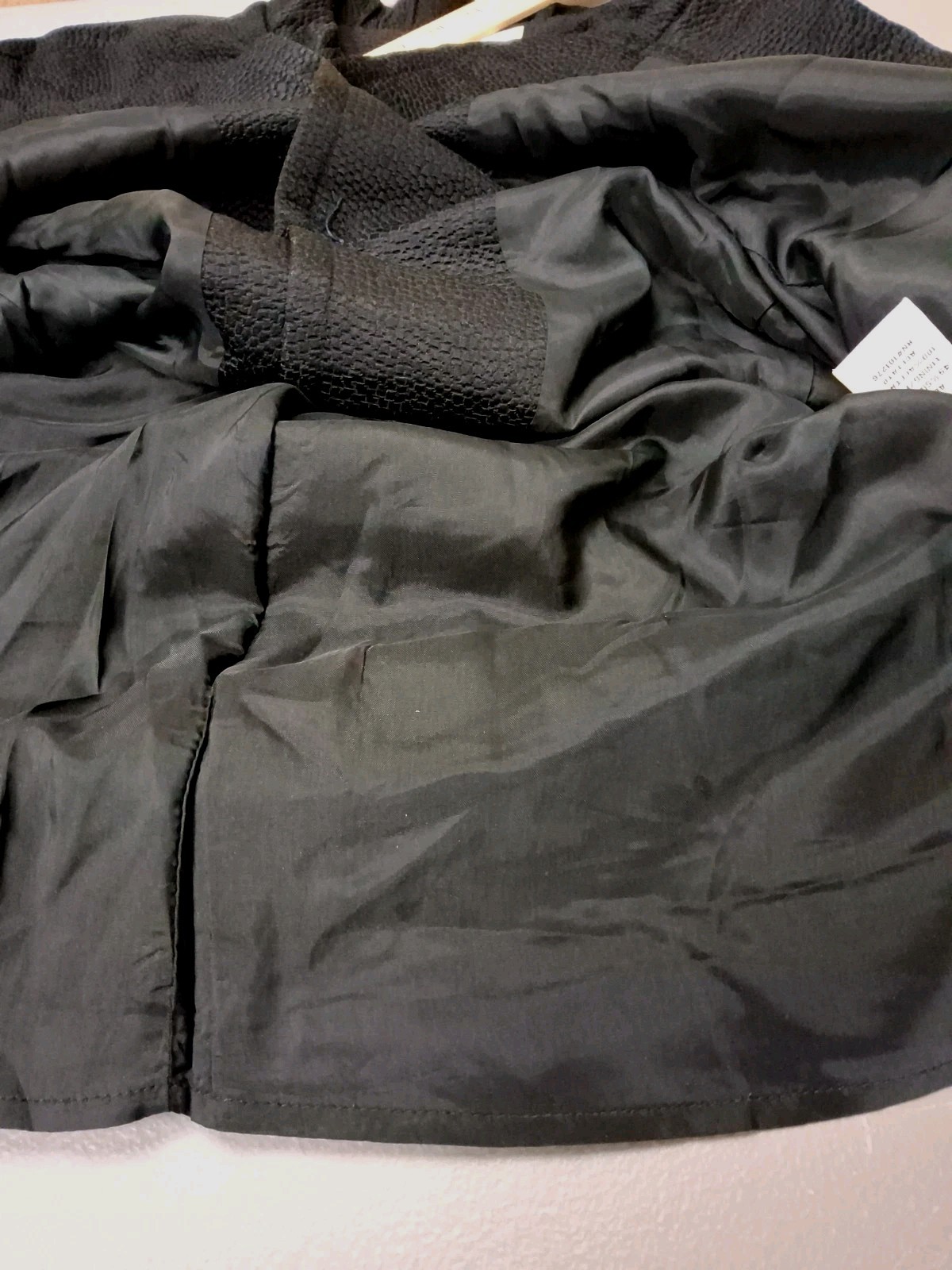 Plus Size Y2K Textured Silk Blend Evening Jacket Black ECI New York 20W