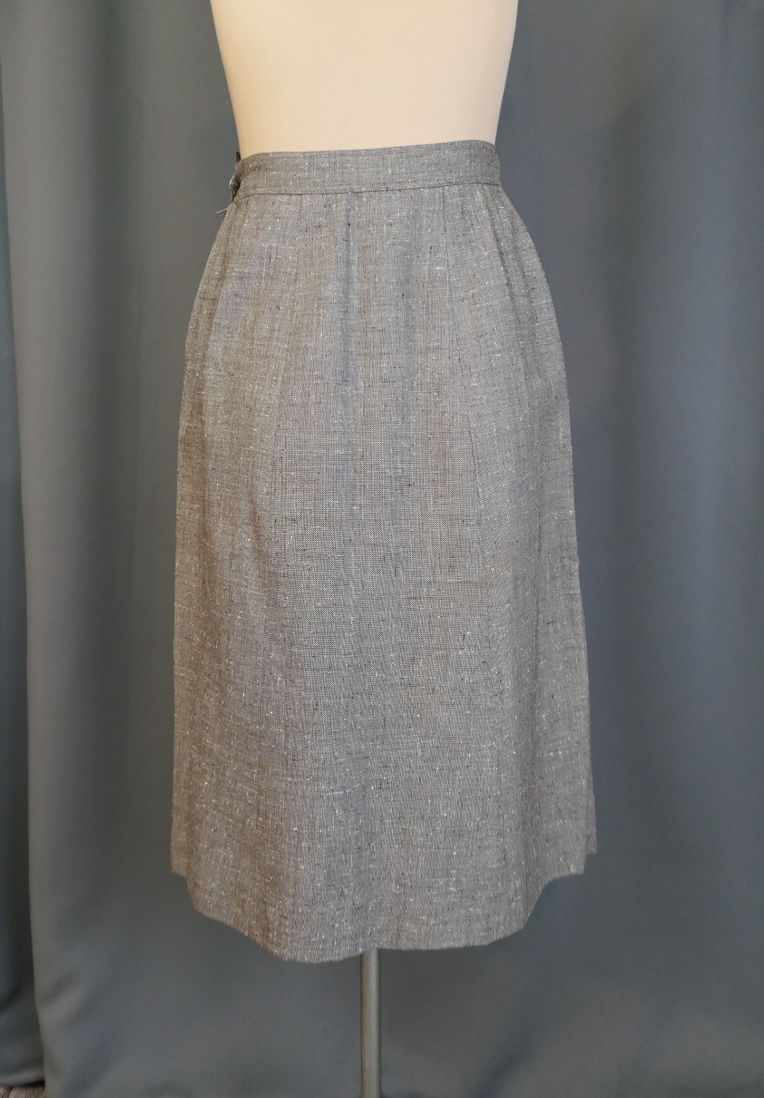 Vintage 1950s Tailored Brown Suit Jacket, 33 bust Junior Size, + damaged skirt