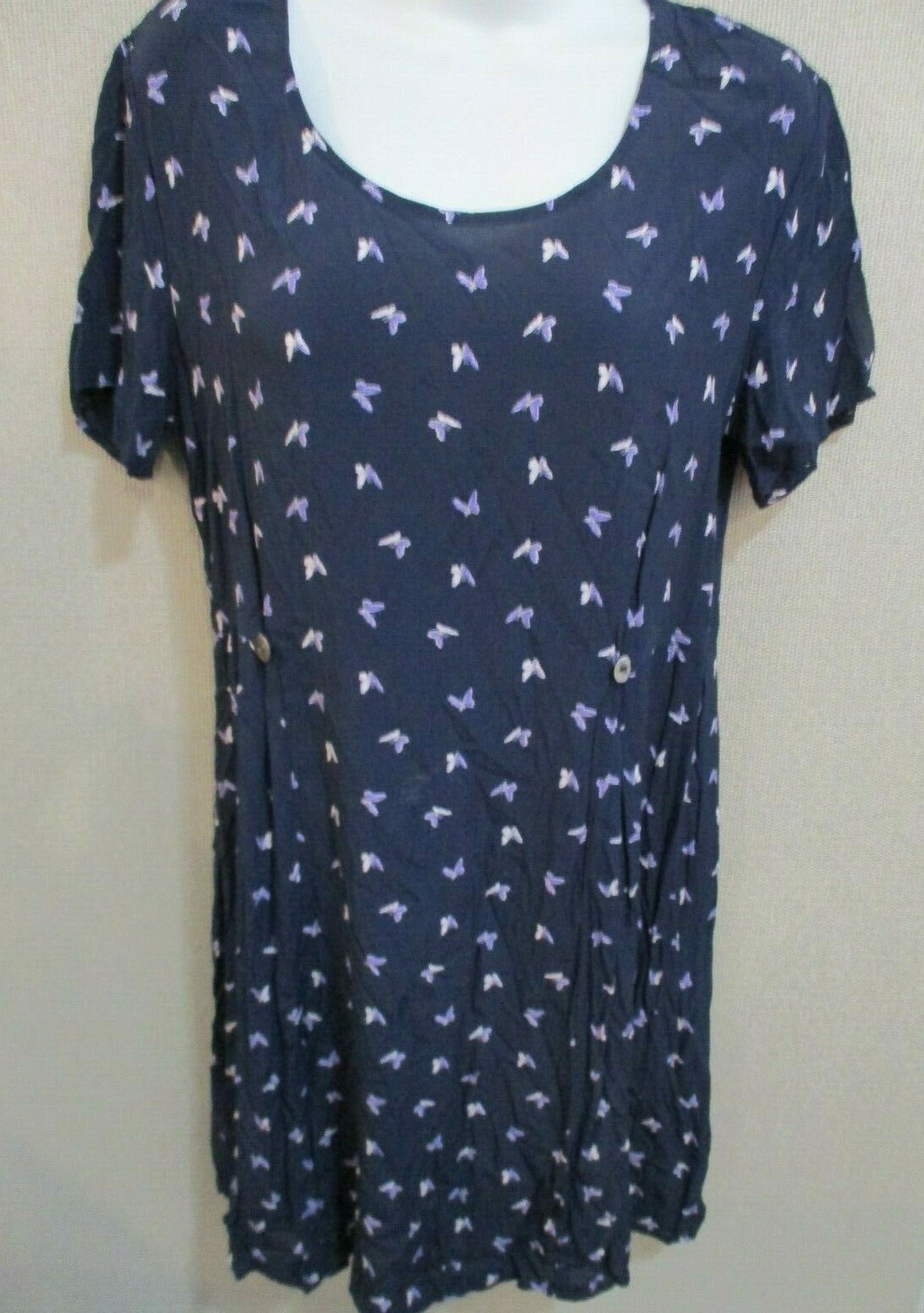 VTG 90’s Dressing Clio Butterfly Print Dress Size Small