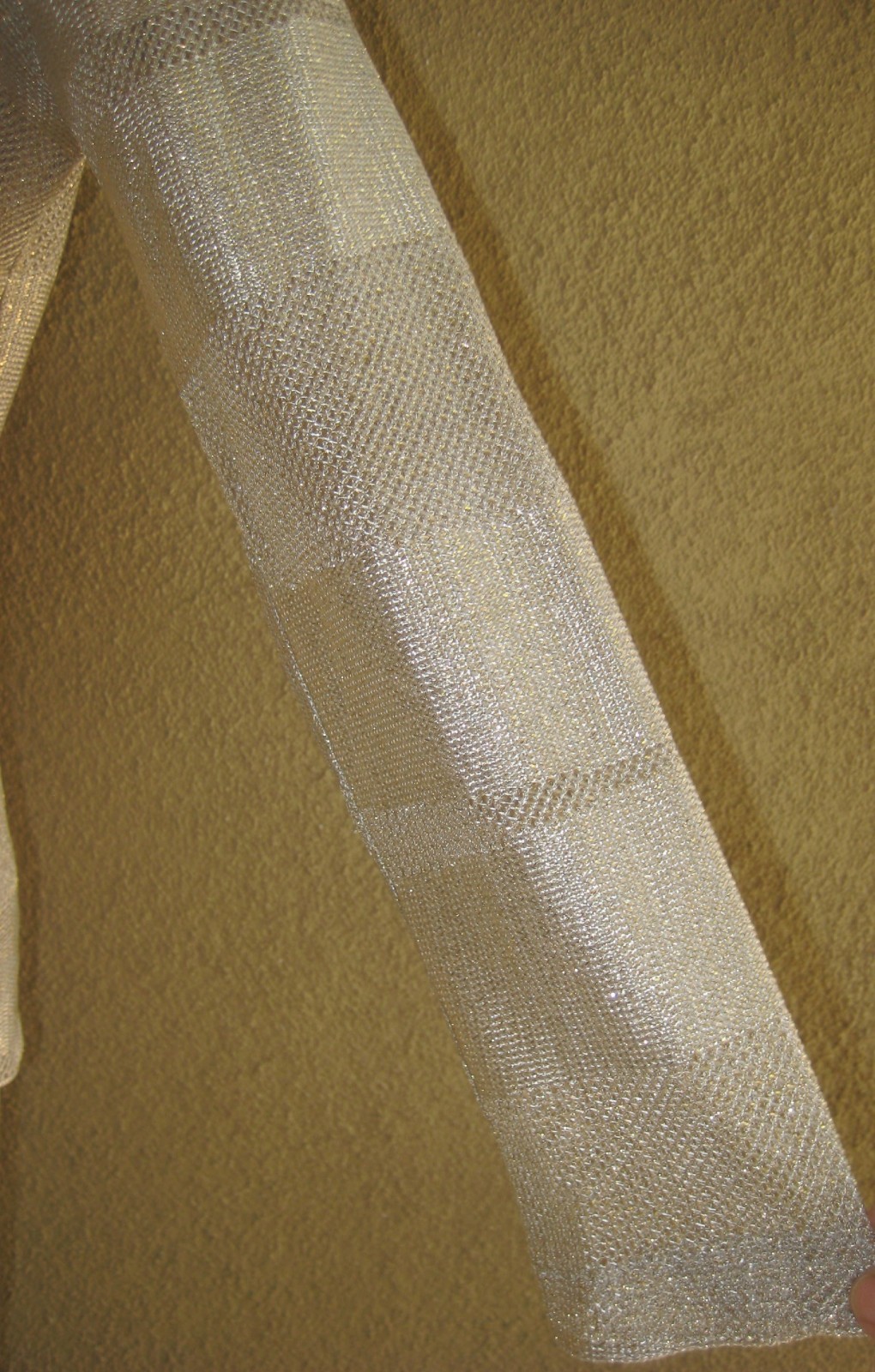 Vintage Michaelangelo gold thread metallic 2 pc cardigan sleeveless long gown 12