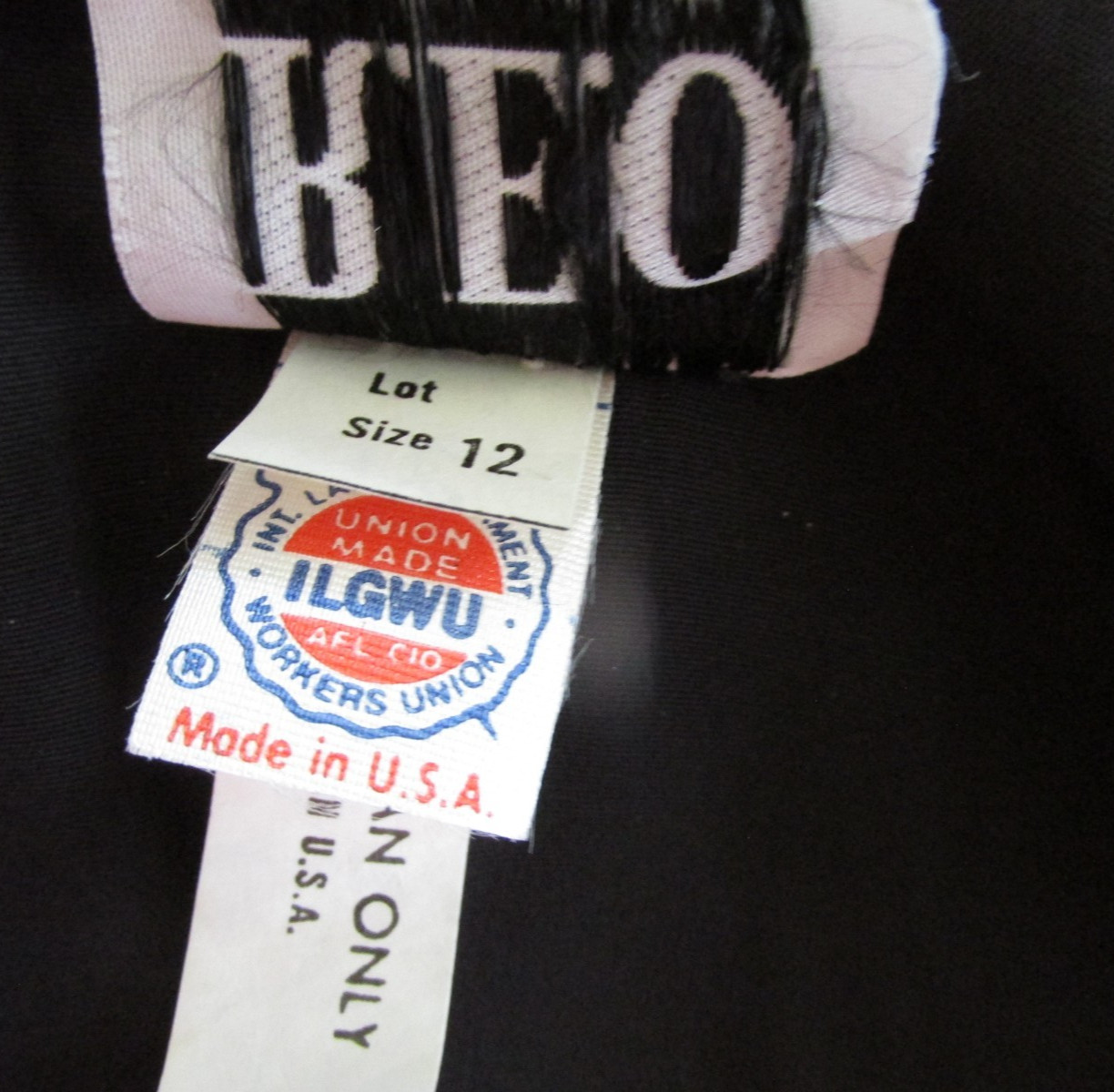 VTG NEW 80s R.E.O ORIGINALS MIDI DRESS-BLACK w LARGE WHITE COLLAR Sz 12 BEAUTY!