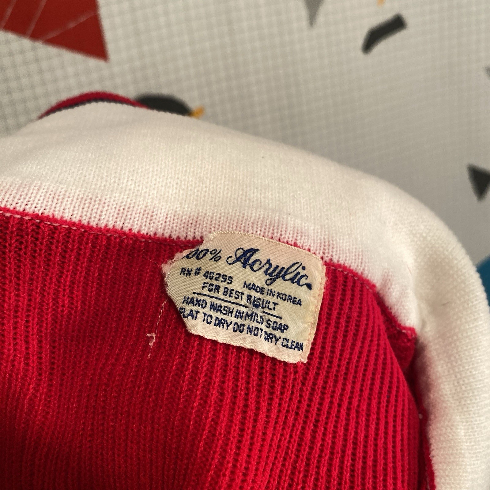 Vintage 70s Ribbed Sweater Dagger Collar Small Preppy Business Mod Hippie Pin Up