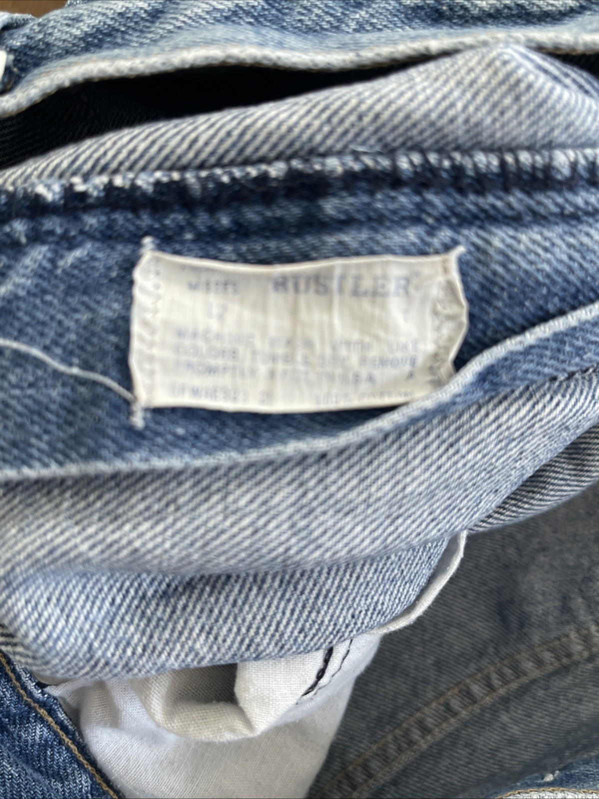 Rustler Wrangler Misses Jeans size 12 Made in USA Tapered W26 L28