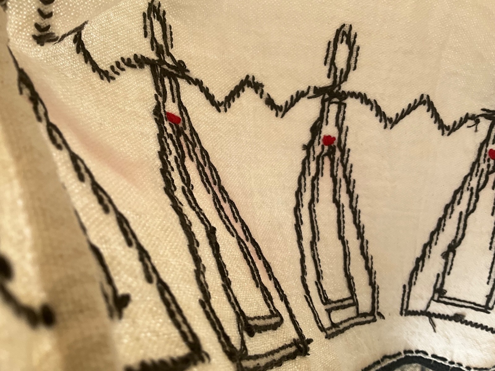 Vintage Embroidered Peasant Blouse