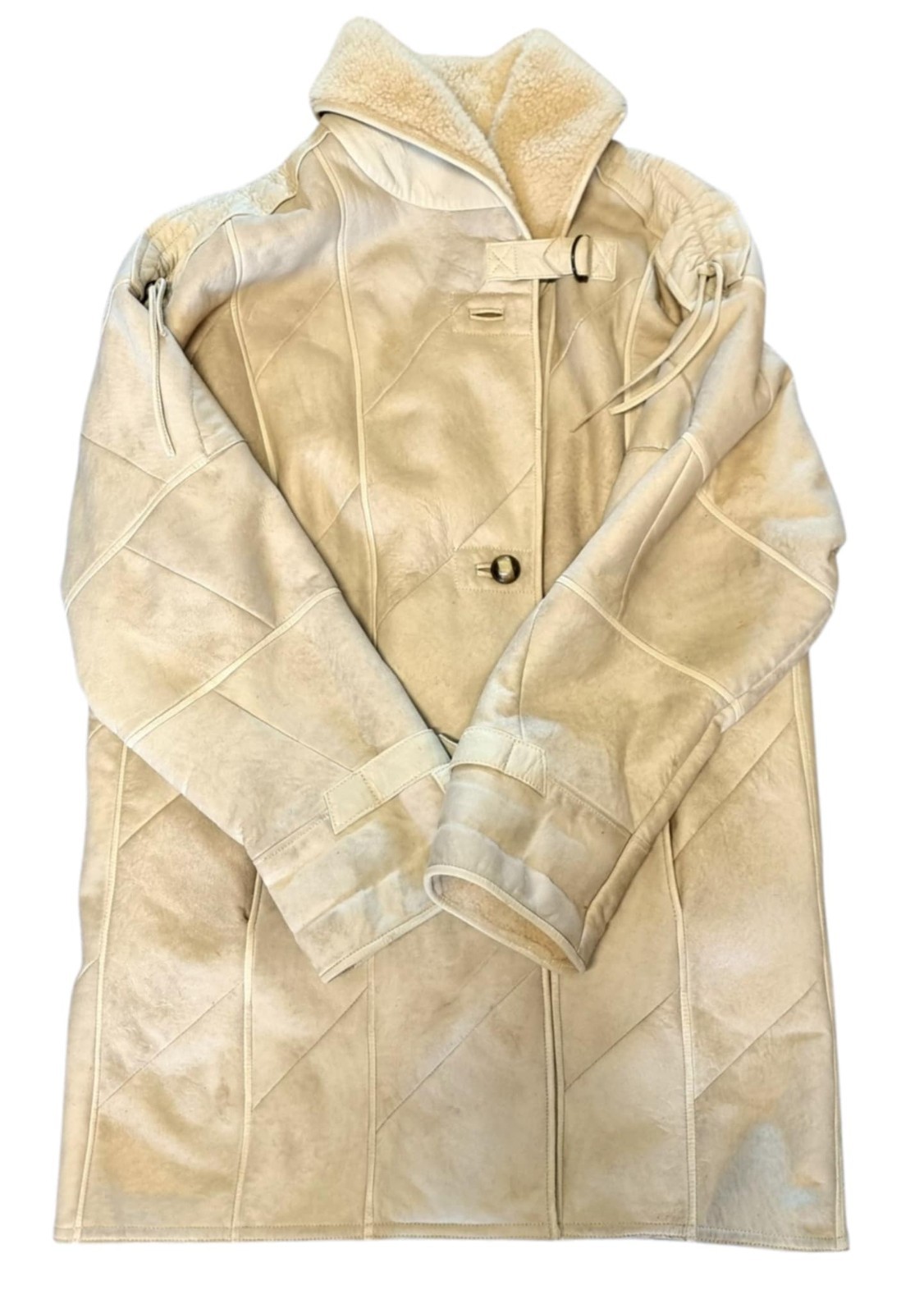Vintage 1960s/70s Ledermann Shearling Coat Women’s AU 14/16 Long Jacket