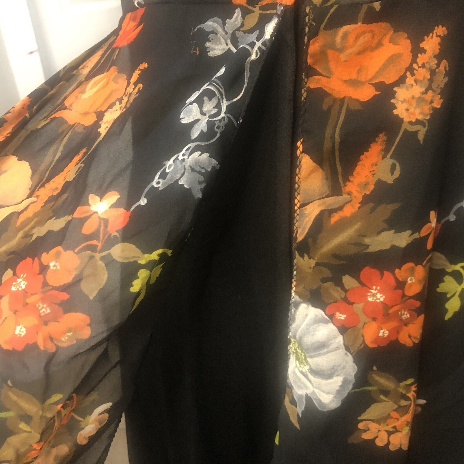 Vintage Nu Mode Floral Maxi Dress