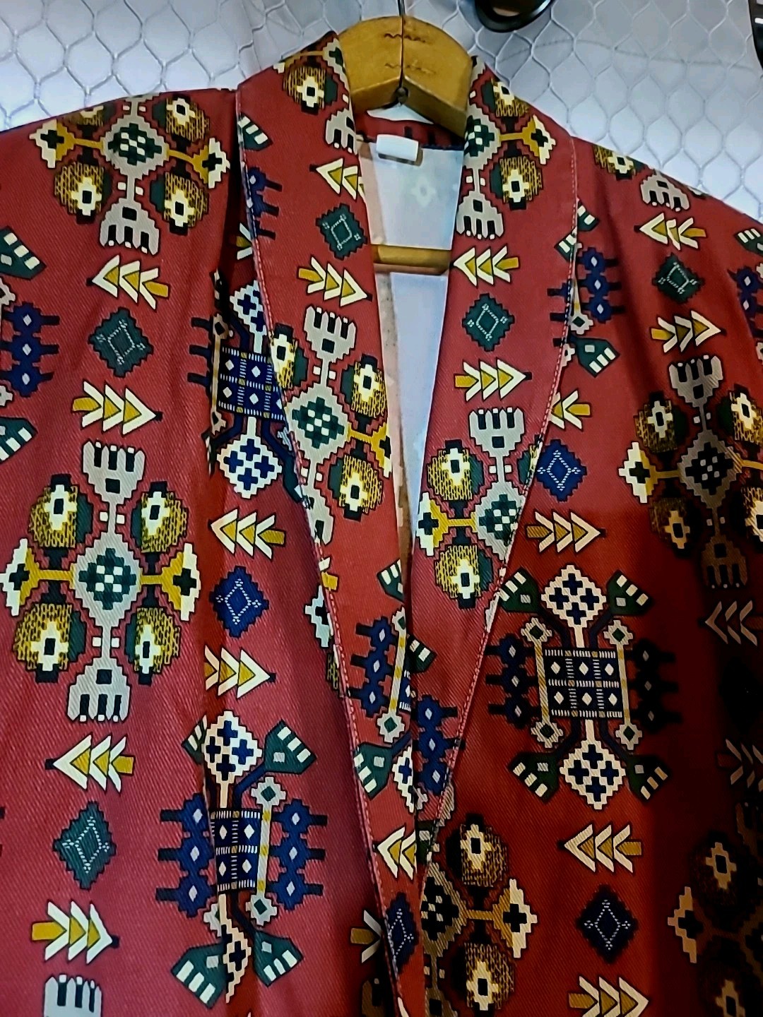 Vintage Blazer Aztec western denim jacket women’s Gotcha Covered Copper Button
