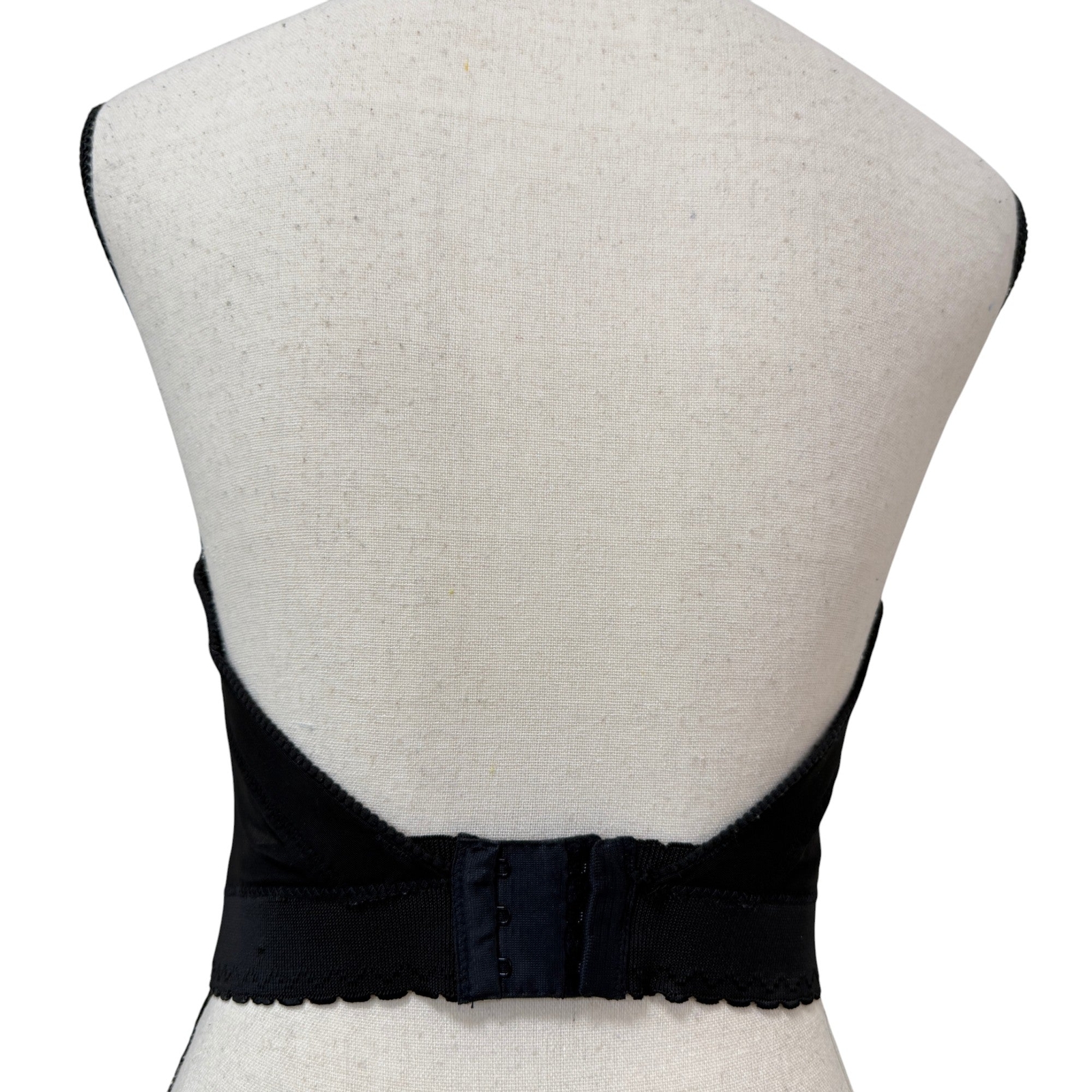 Vintage Fleur de Lace by Smoothie Black Lace Bustier 36Cc