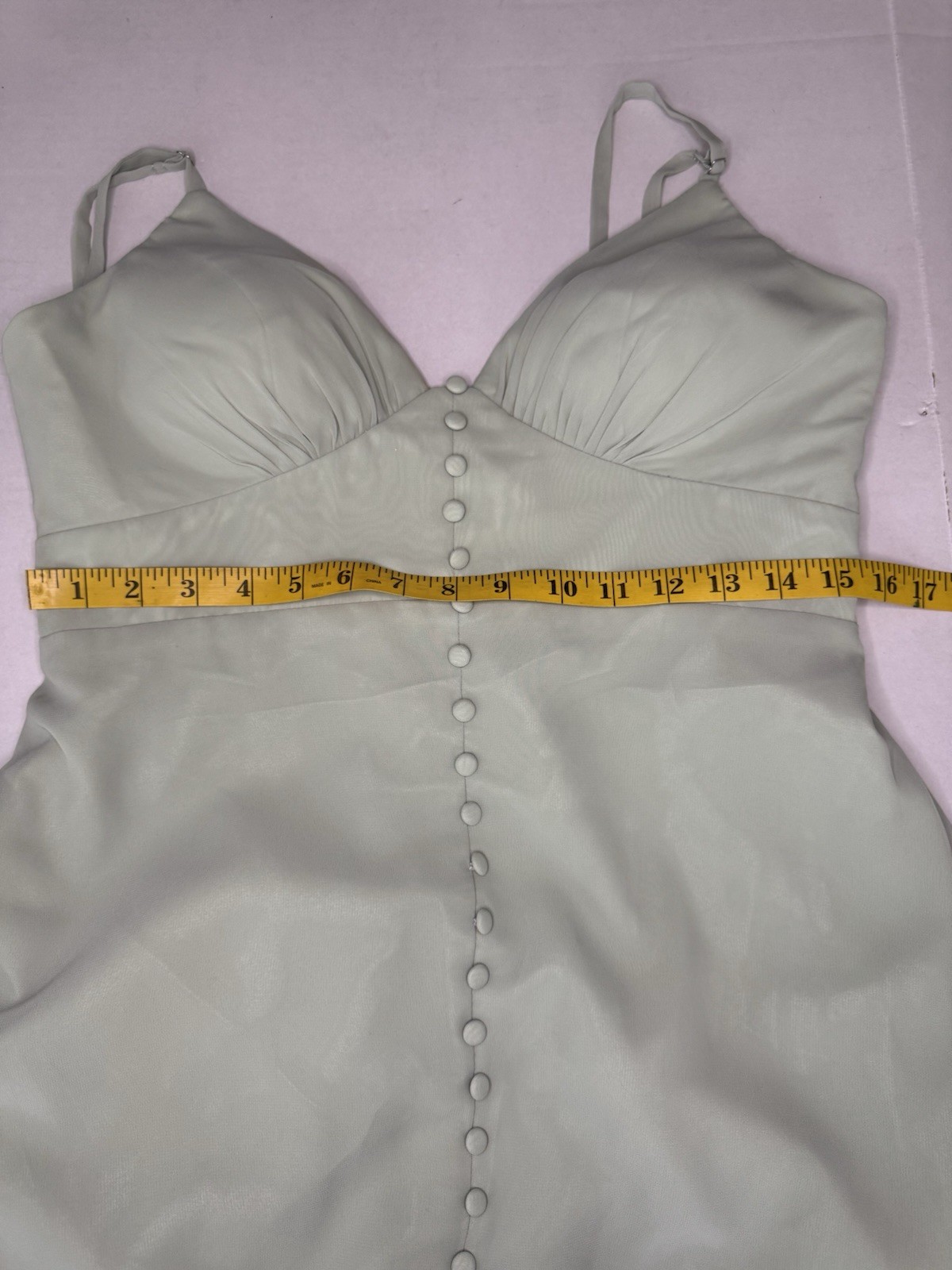 AZAZIE BECCA Agave Sheath V-Neck Chiffon Dress Size 10