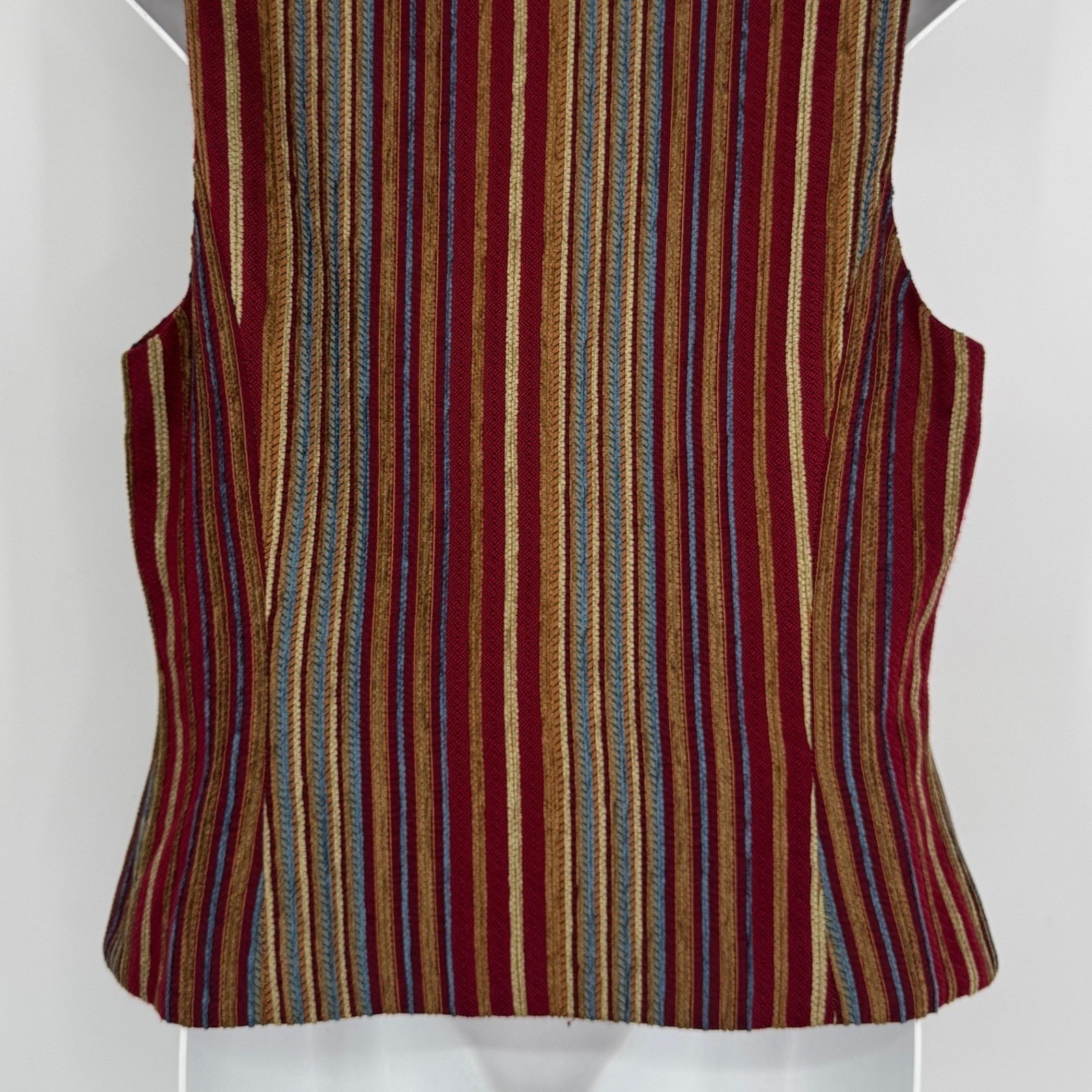 Vintage Tapestry Button Front Vest Size 8 Western Cowgirl Boho 70s Union Made
