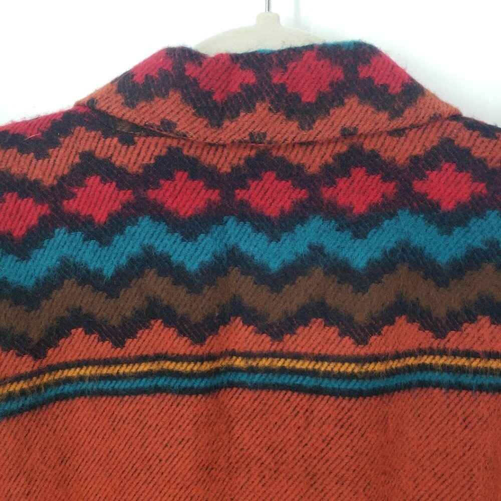 Vintage Aztec Southwestern Boyfriend Blazer Womens Sz M Index by Melrose Brown