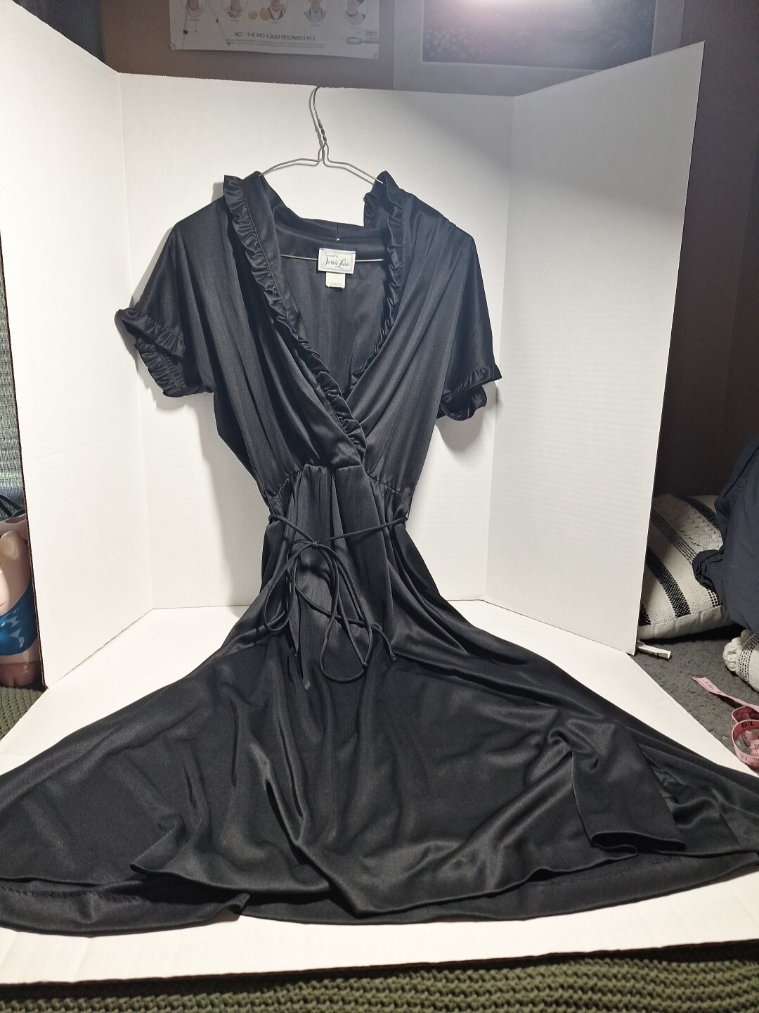 Vintage Dress, Trends By Jerrie Lurie, Black, Size 10, Polyester, Fit & Flair