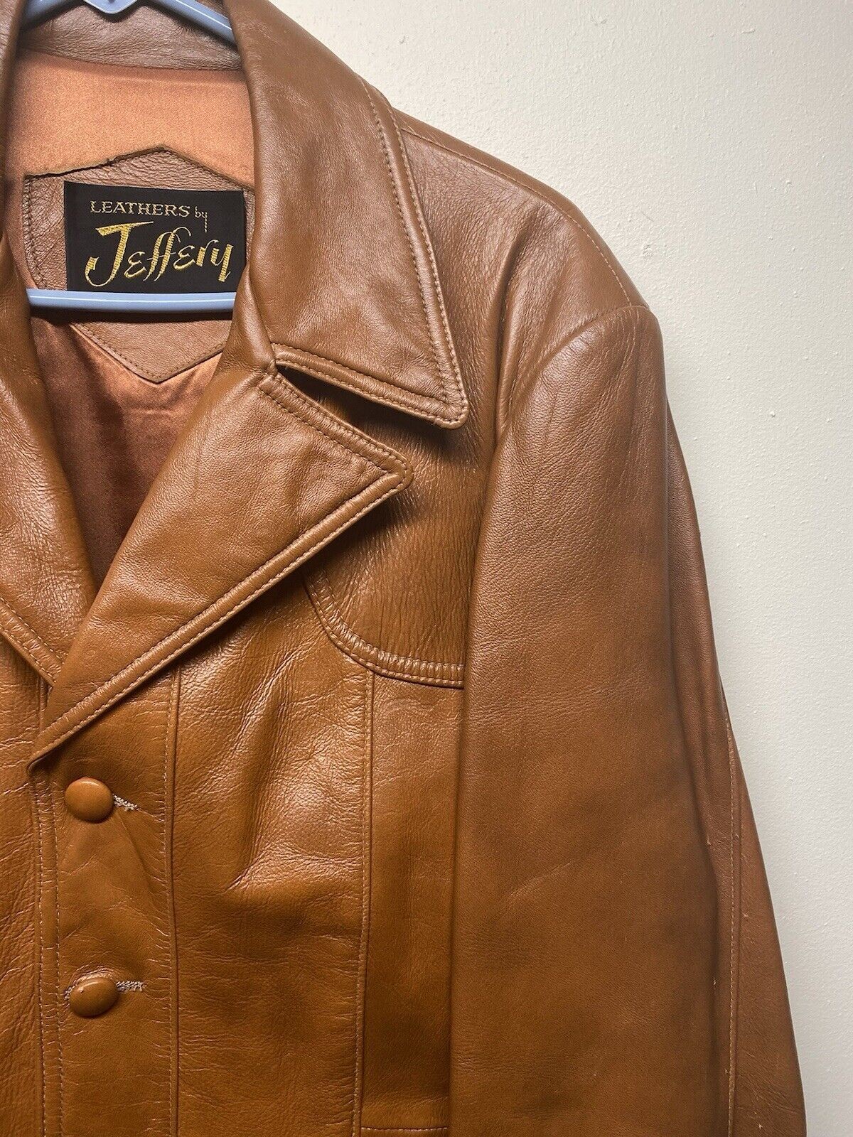 Vintage Leathers by Jeffery Jacket Size Women’s 44 Brown Leather 1990s