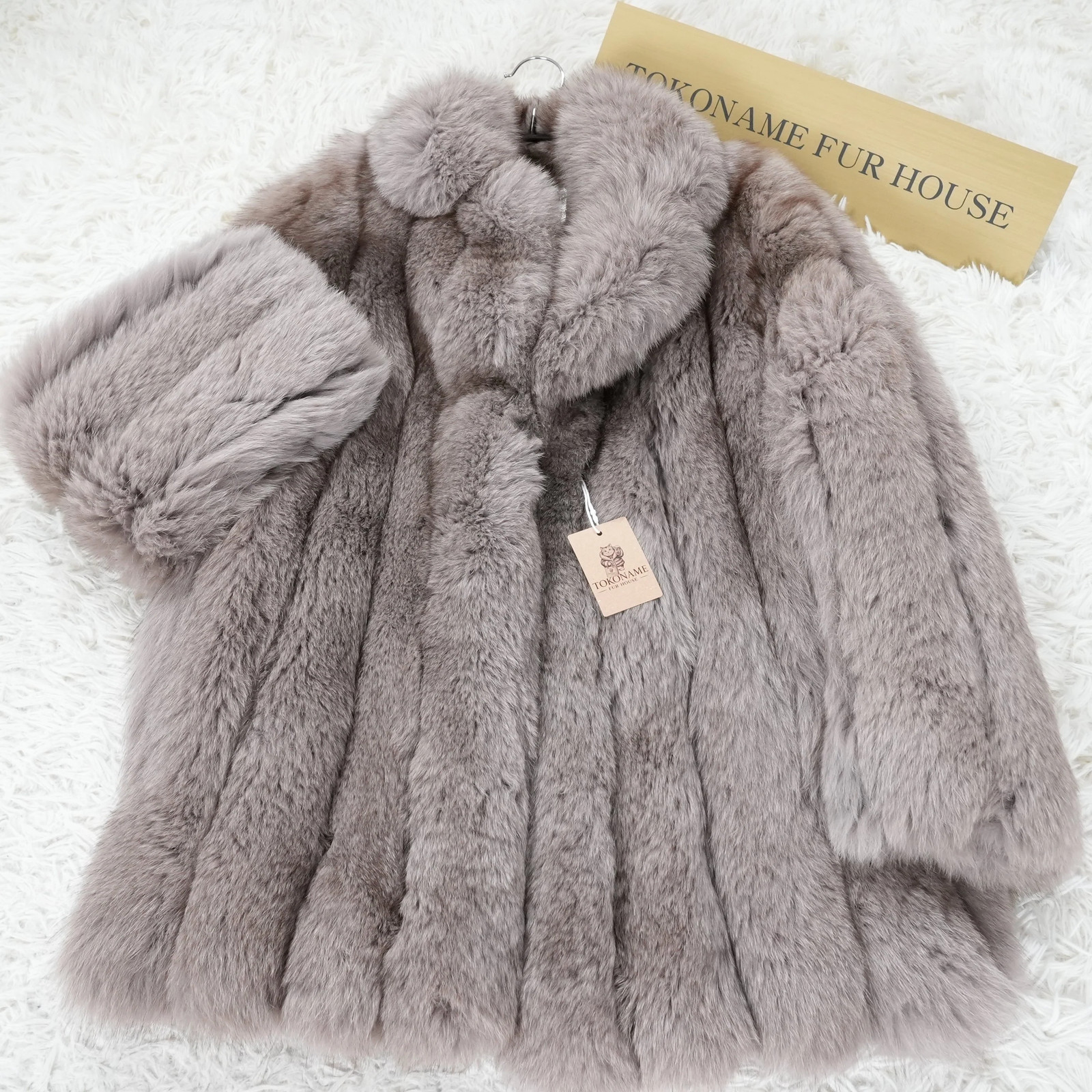 SAGA FOX Mocha Brown Deyd Coat – Genuine Vintage Fur From Japan