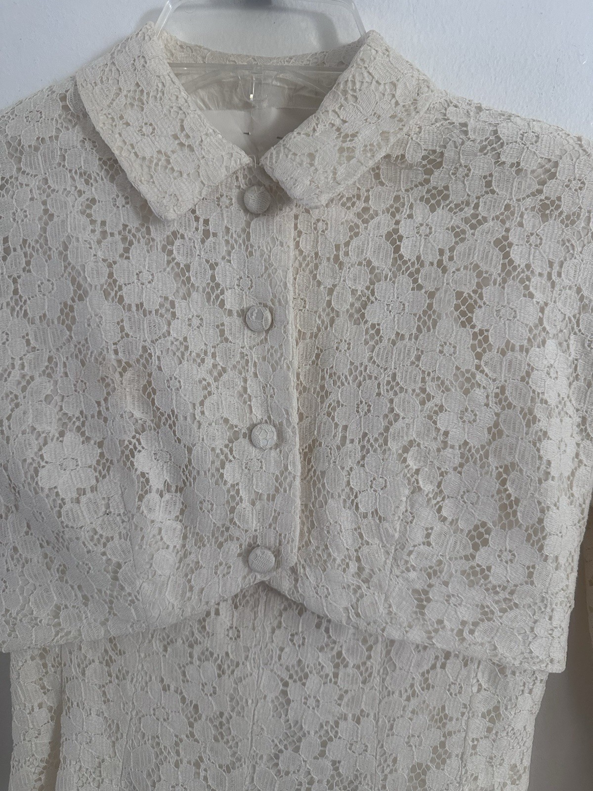 Rare Mint 1958 Vintage Lorrie Deb San Francisco Lace Two-Piece Set W/ Note Lace