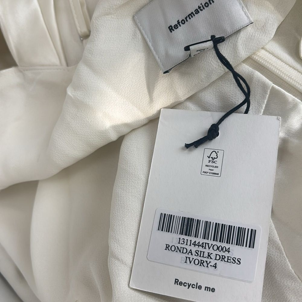 Reformation Ronda Silk Gown Dress