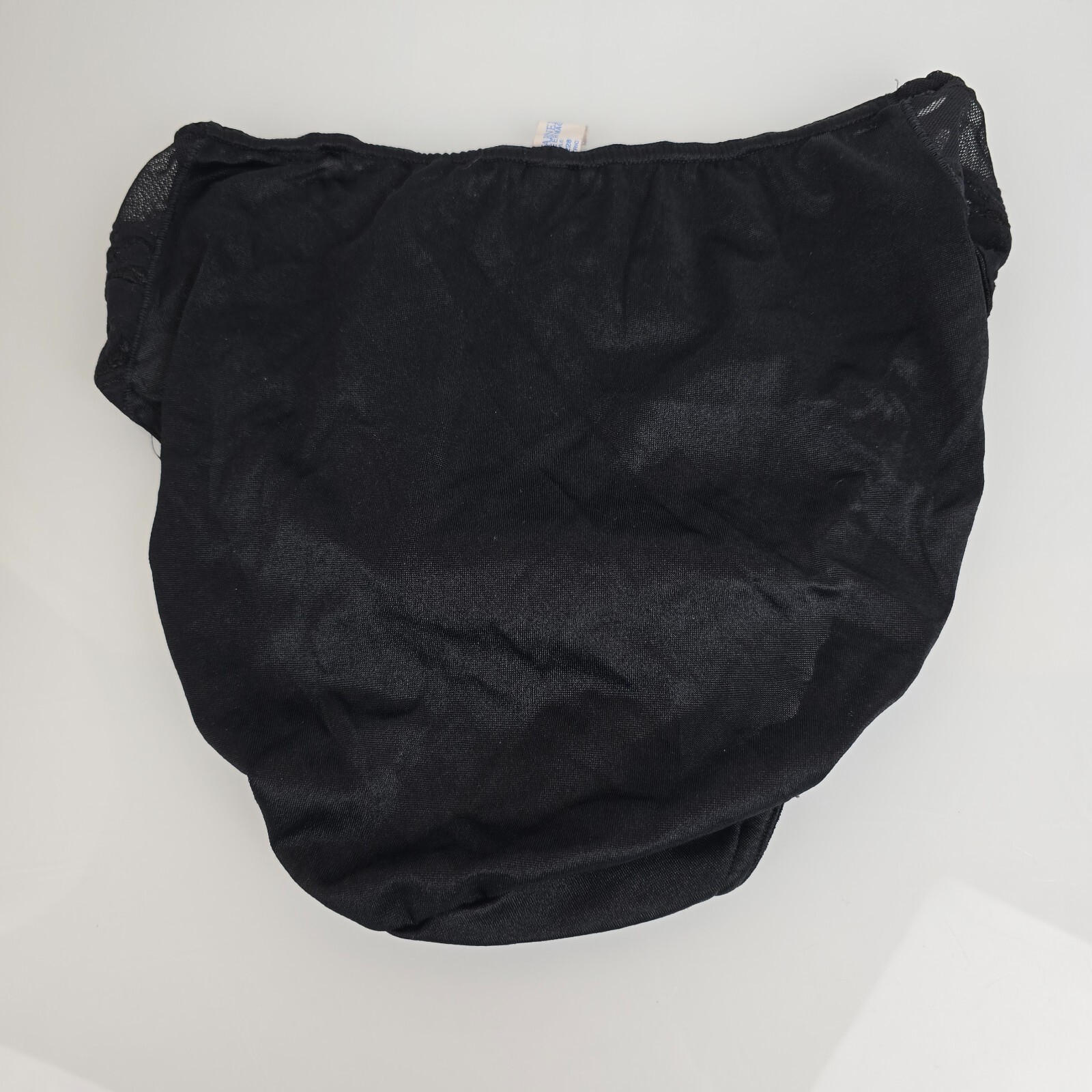 Vintage Warners Warner’s Sheer Magic Satin Lace Mesh Panties Hi Cut Brief L 7