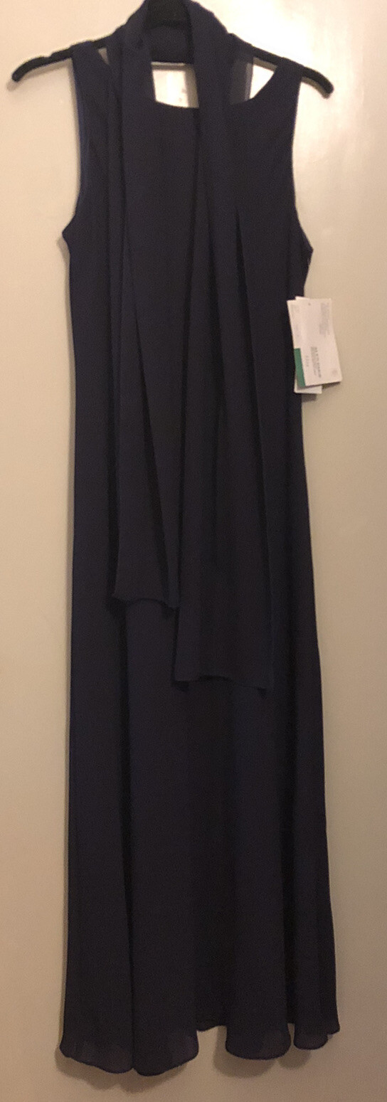 90s Vtg Alyn Paige 11/12 Amethyst Eggplant Purple Sleeveless Long Formal Dress