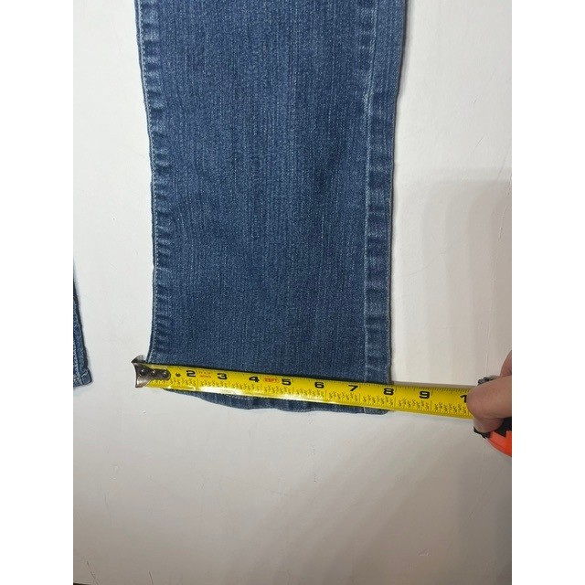 Vintage Mudd Juniors Girls Distressed READ Medium Wash Flare Jeans Sz 7