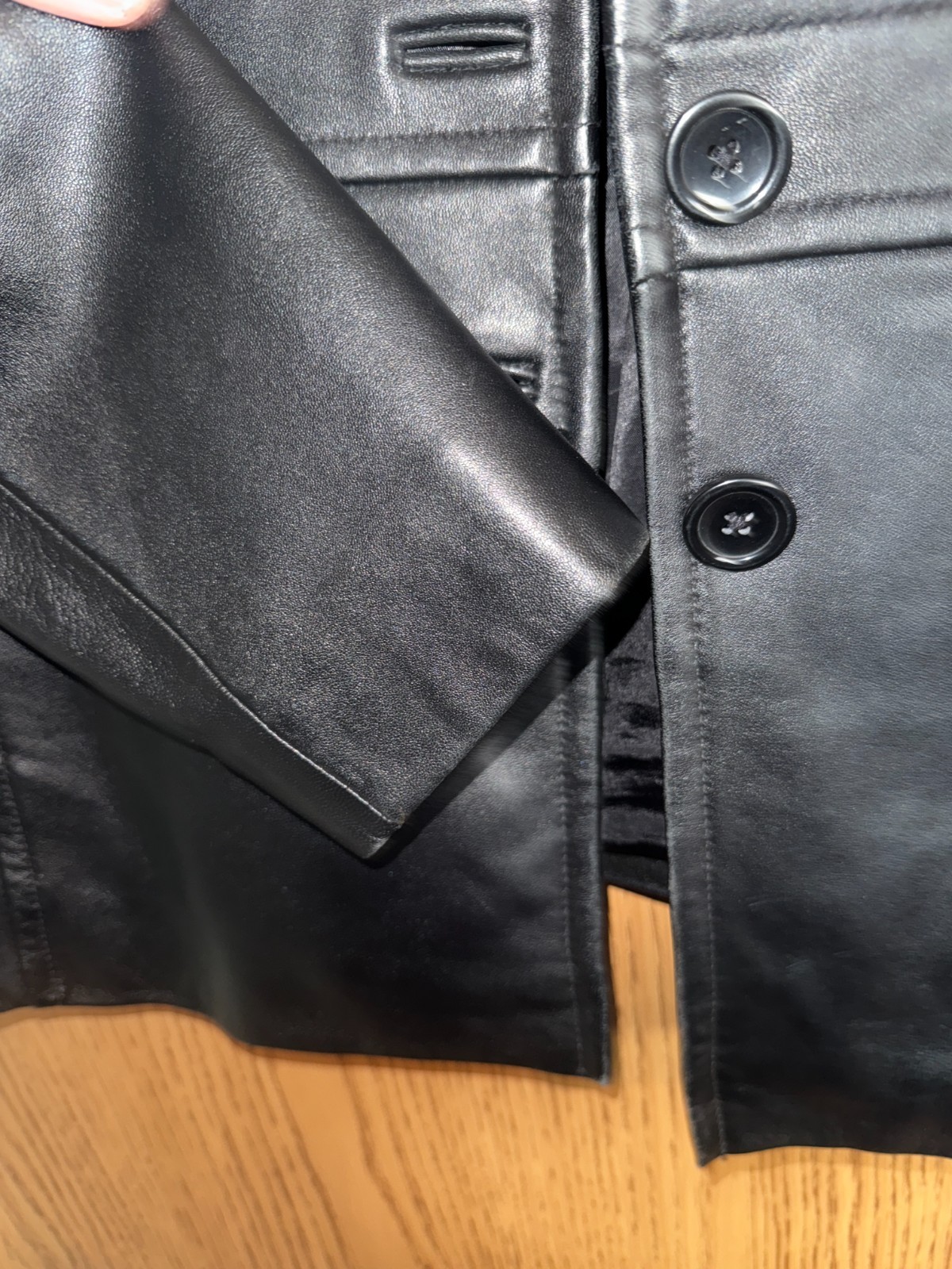 Vintage 90s Studio Works Outerwear Soft Leather Blazer Jacket Size M Grunge