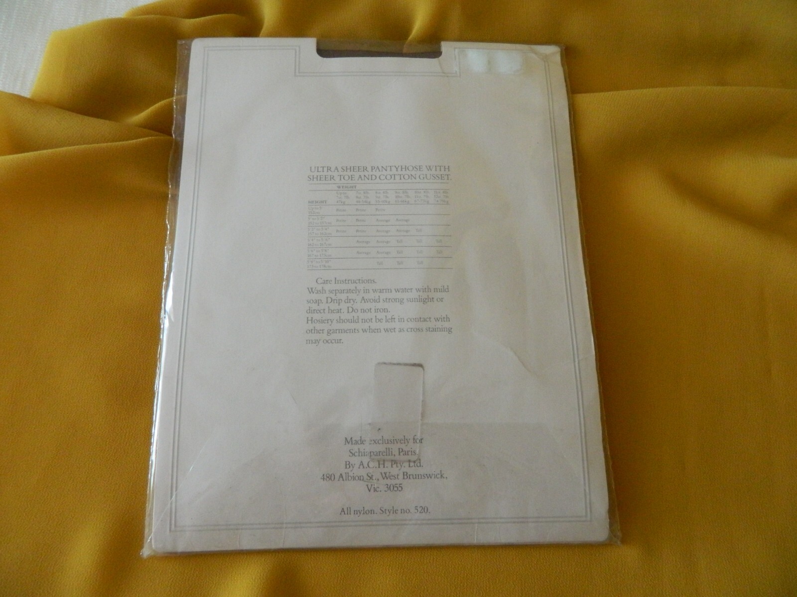 SCHIAPARELLI Paris Pantyhose Ultra Sheer SHADOW Pet,CHATEAU Pet,MYSTIQUE Ave,