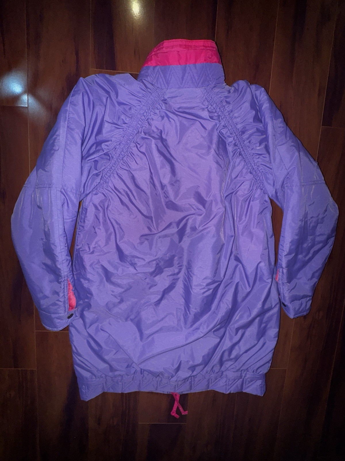Vintage McGregor 90s Purple Pink Colorblock Ski Jacket S Fleece Lined