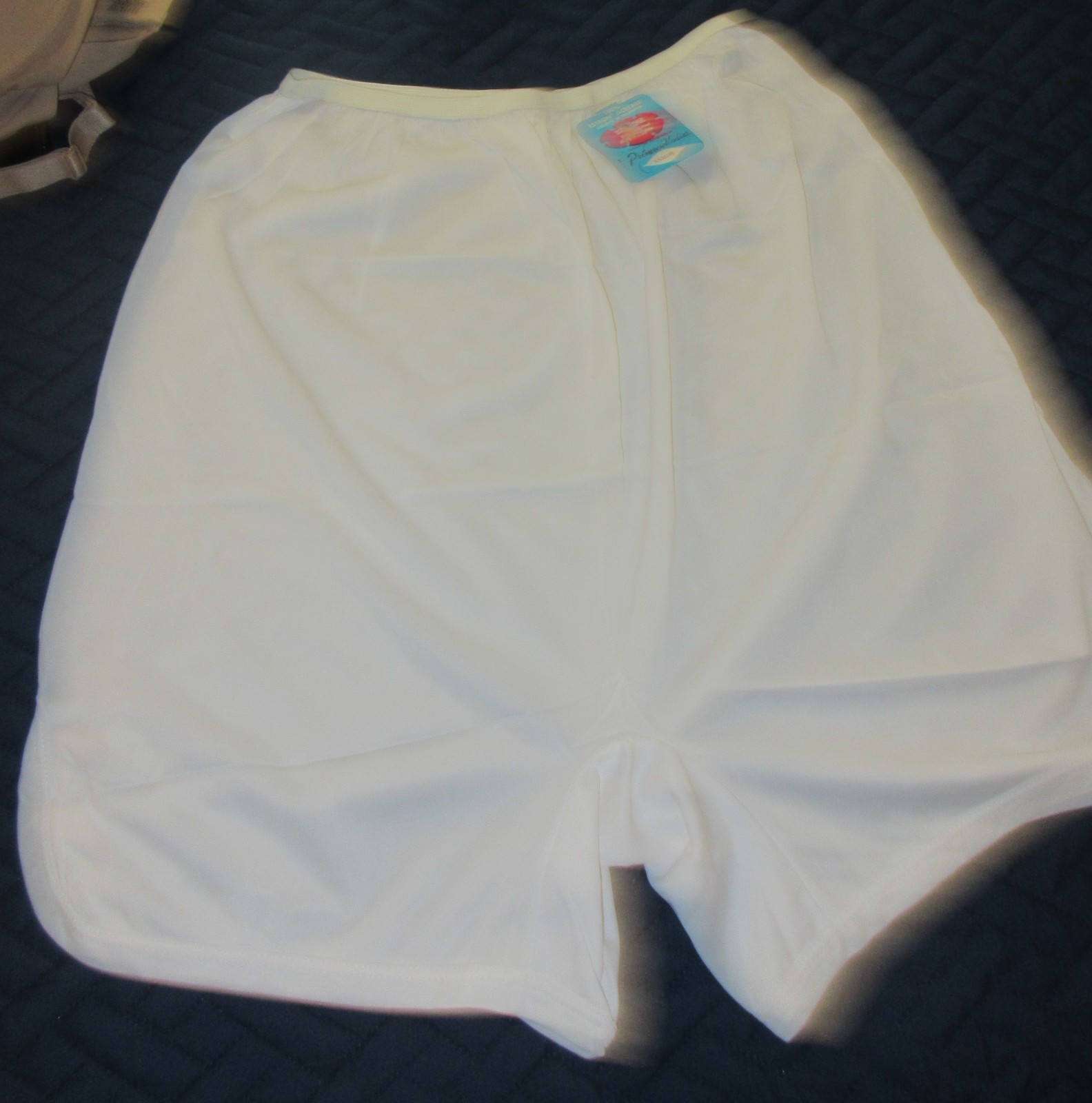 PRIMROSE wide leg WHITE nylon panties bloomers sz 10 3X NEW OLD STK PILLOW TAB
