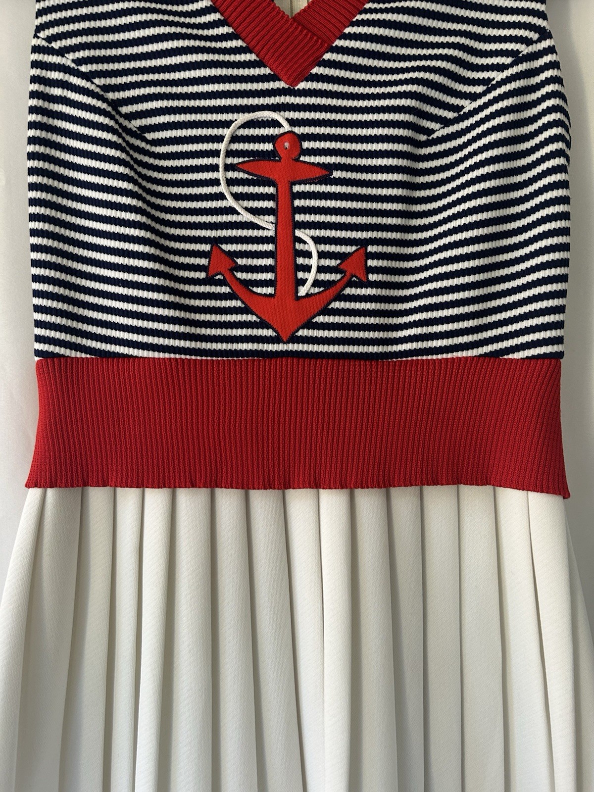 Vintage Ayer’s Unlimited Woman’s Nautical Dress Patriotic Holiday Yacht Wear