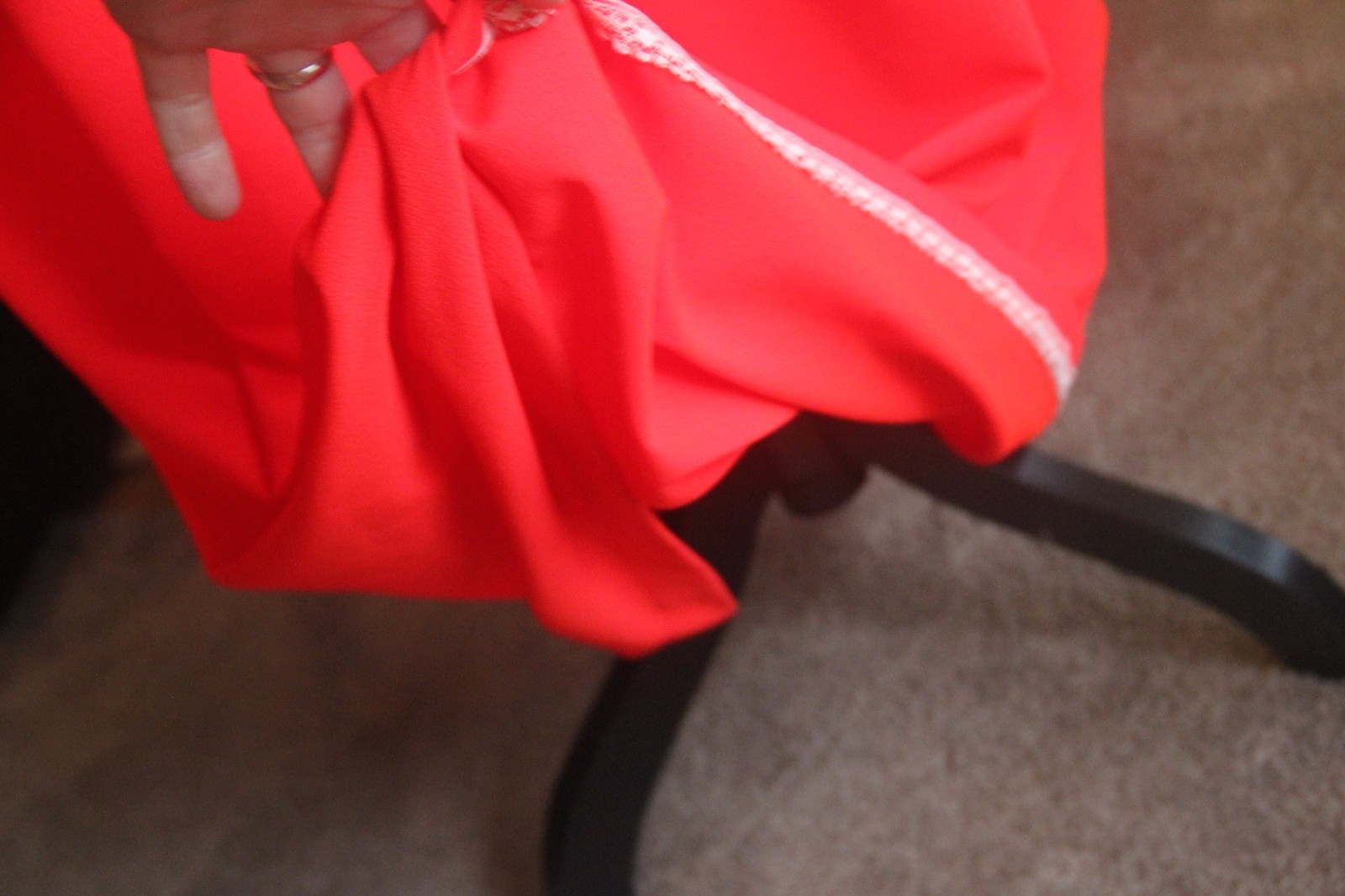 ACT 1 VINTAGE RED COCKTAIL EVENING WOMEN DRESS LONG SZ 3 SMALL HALTER NEW YORK