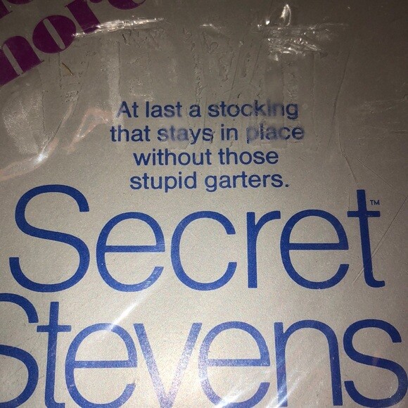 VTG New Top Secret By Stevens No Garter Stockings 10-11 M Jubilee Golden Beige