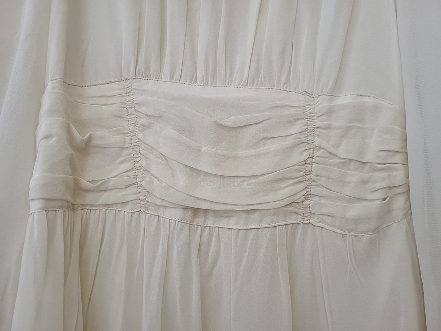 Unbranded Vintage Long Dress Ivory Prarie Western Cottage Core XS