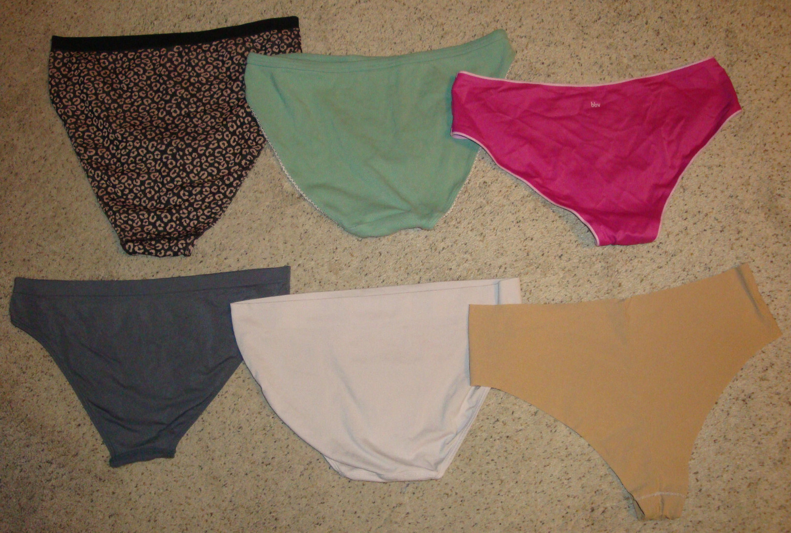 Lot of 6 Victoria’s Secret L Silky Smooth Bikini Cheeky Satin Hiphugger Cheekini