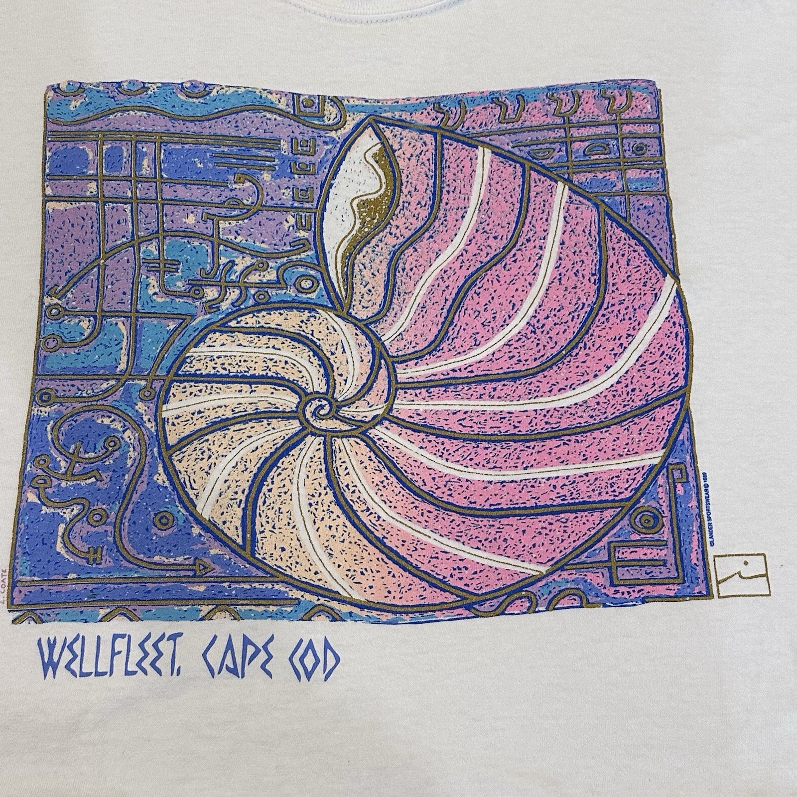 Islander Sportswear Wellfleet Cape Cod VTG Single Stitch Crop Top 1989 L. Coate