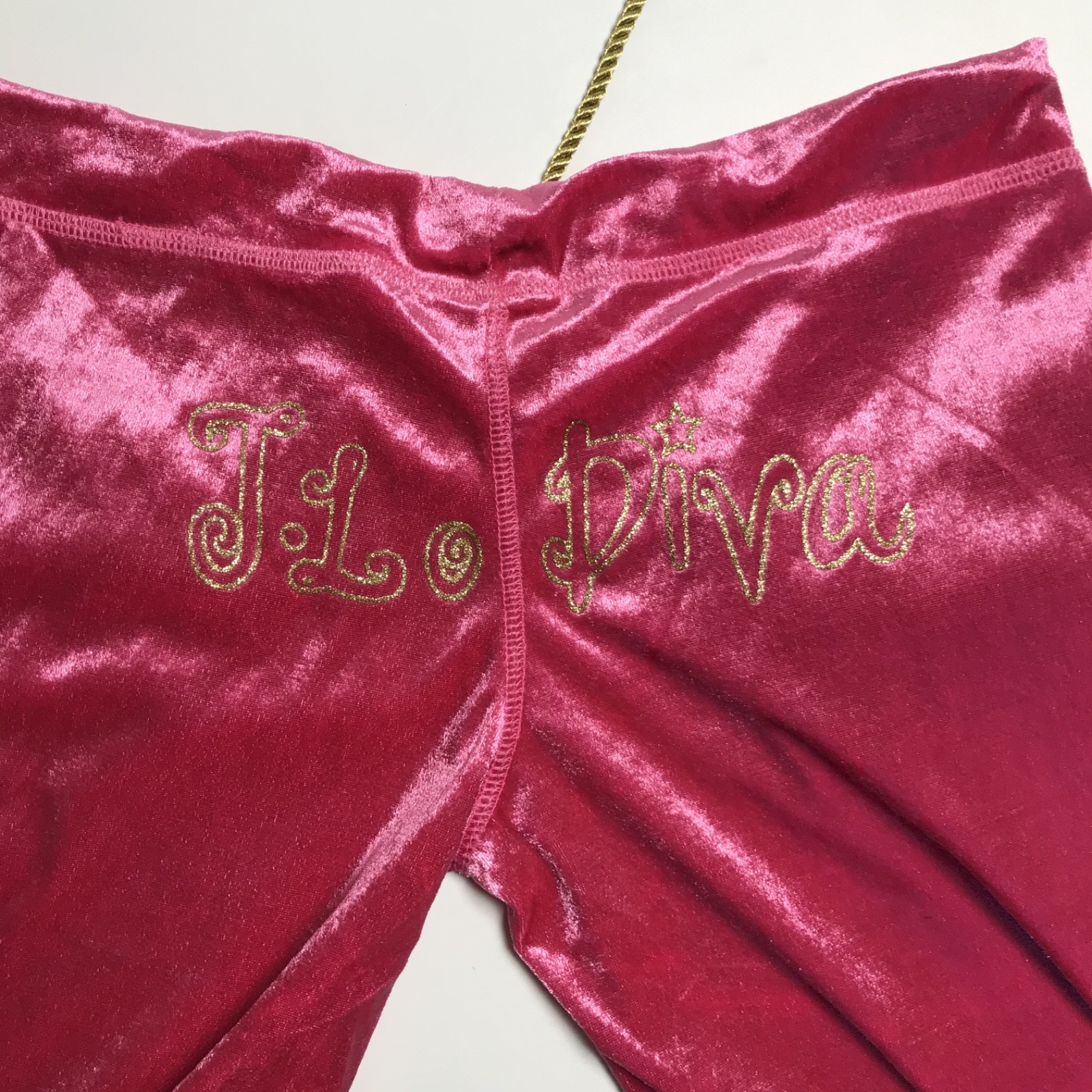 J-Lo Diva Girls Hot Pink Vintage Pants & Top Set Size Large New Vintage Stock