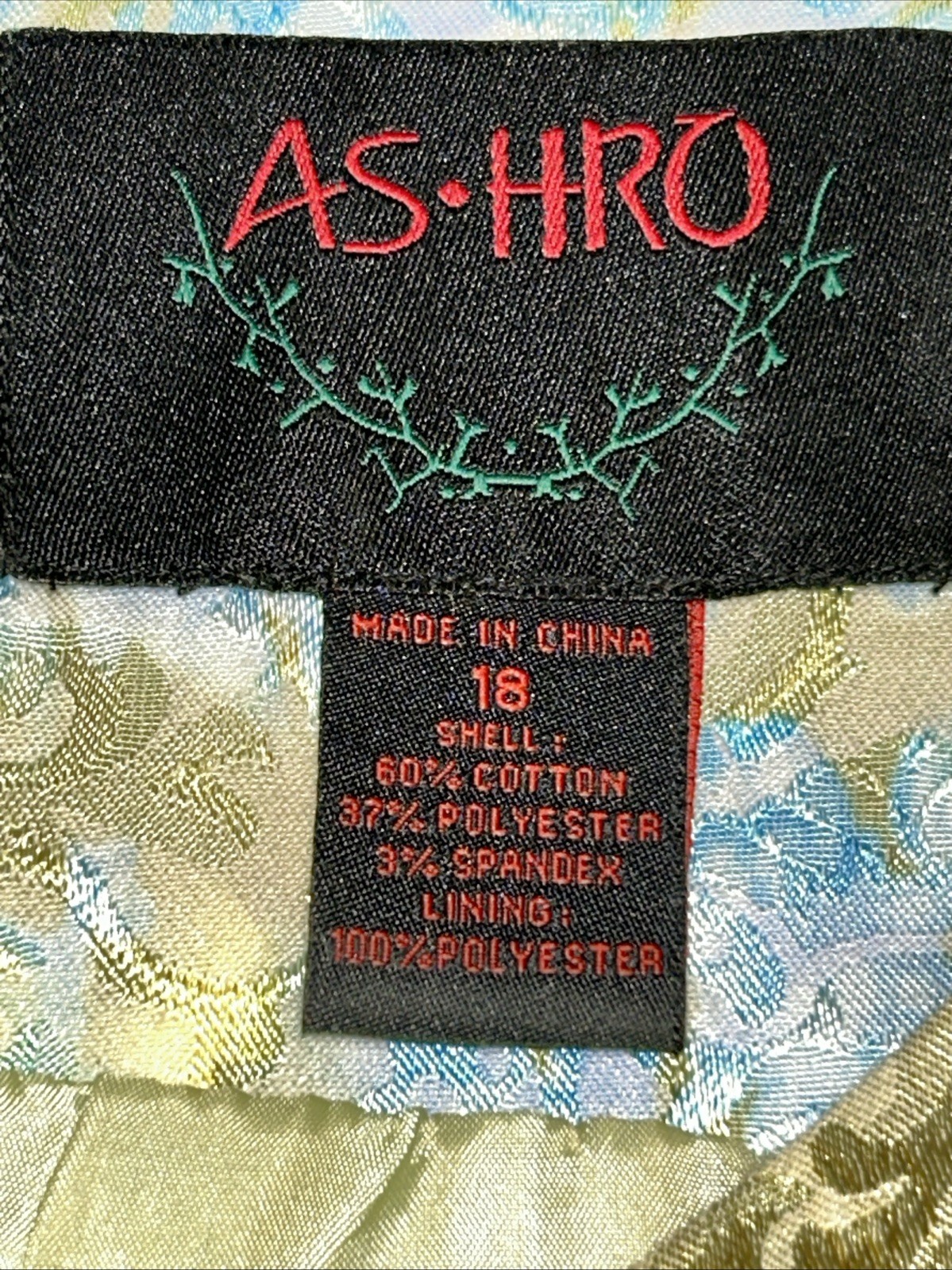 ASHRO 2 Piece Long Dress/Duster Jacket Set Retro Yellow Teal Womens Boho Sz 18