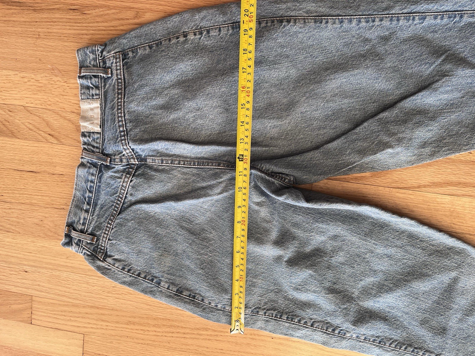 Vintage 80s Sunset Blues Wash High-Rise Pleated Mom Jeans Women’s Size 12