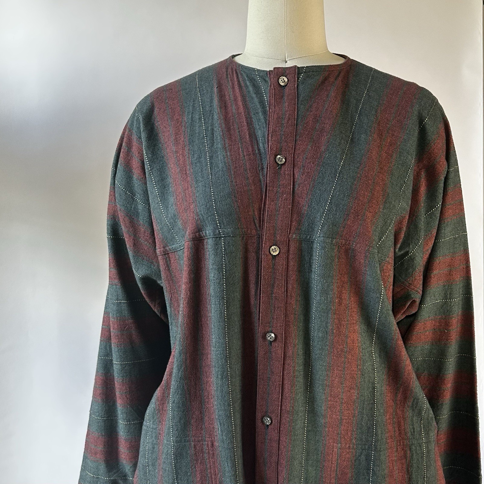 80s Issey Miyake Plantation Oversized Cotton Jumpsuit M