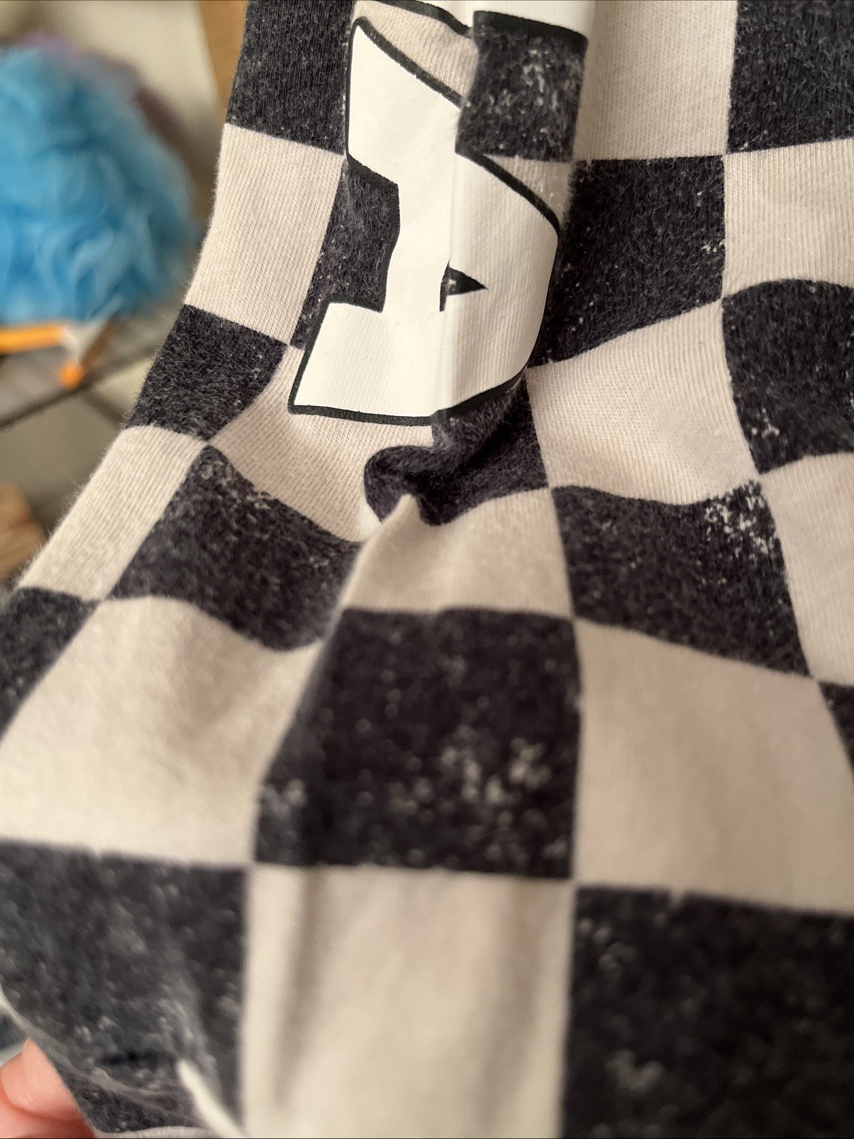 Hollister BLACK WHITE CHECKERED LONG SLV SHIRT RARE SIZE Med Y2K W/ L Pants