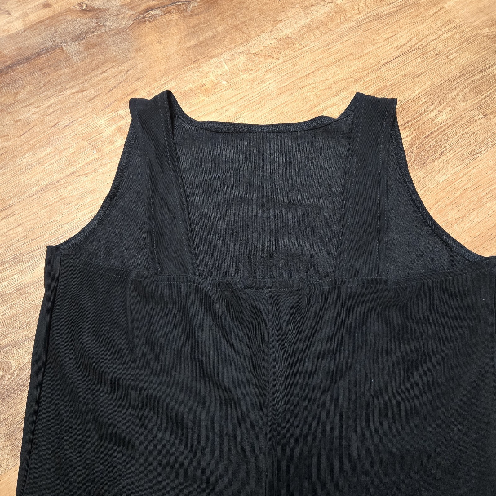 Vintage InG International Newport Group Large Sleeveless Black Midi Dress