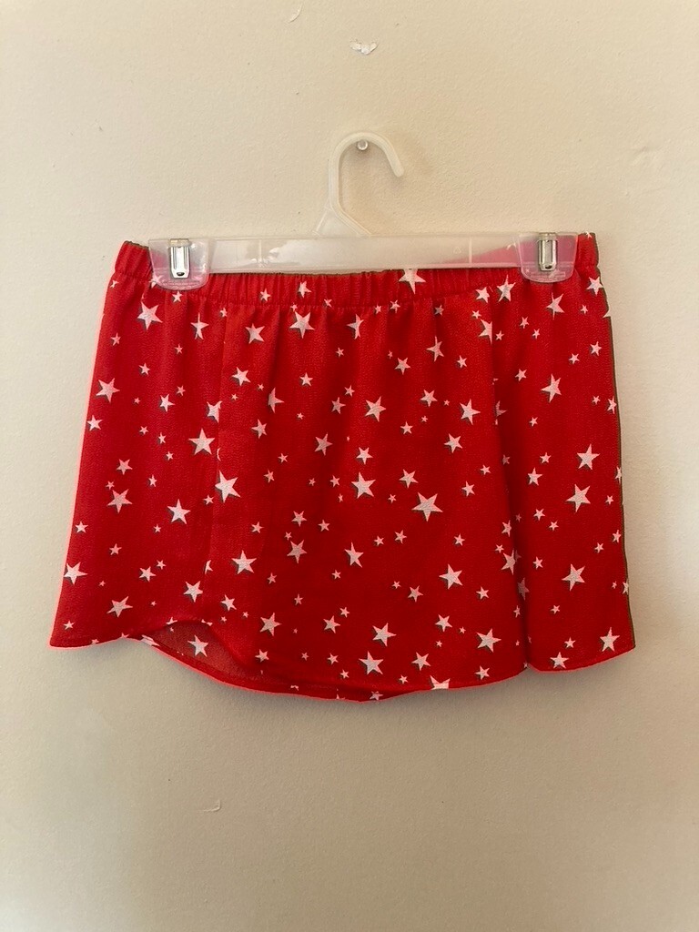 Red/White Stars Minette Vintage Skirt Shorts – size M