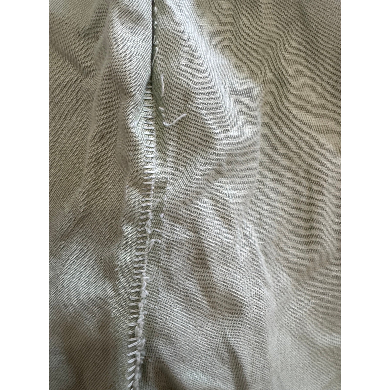 VTG 50s 60s Sage Mint Green High Waisted Cotton Twill Shorts AS IS⁠ S