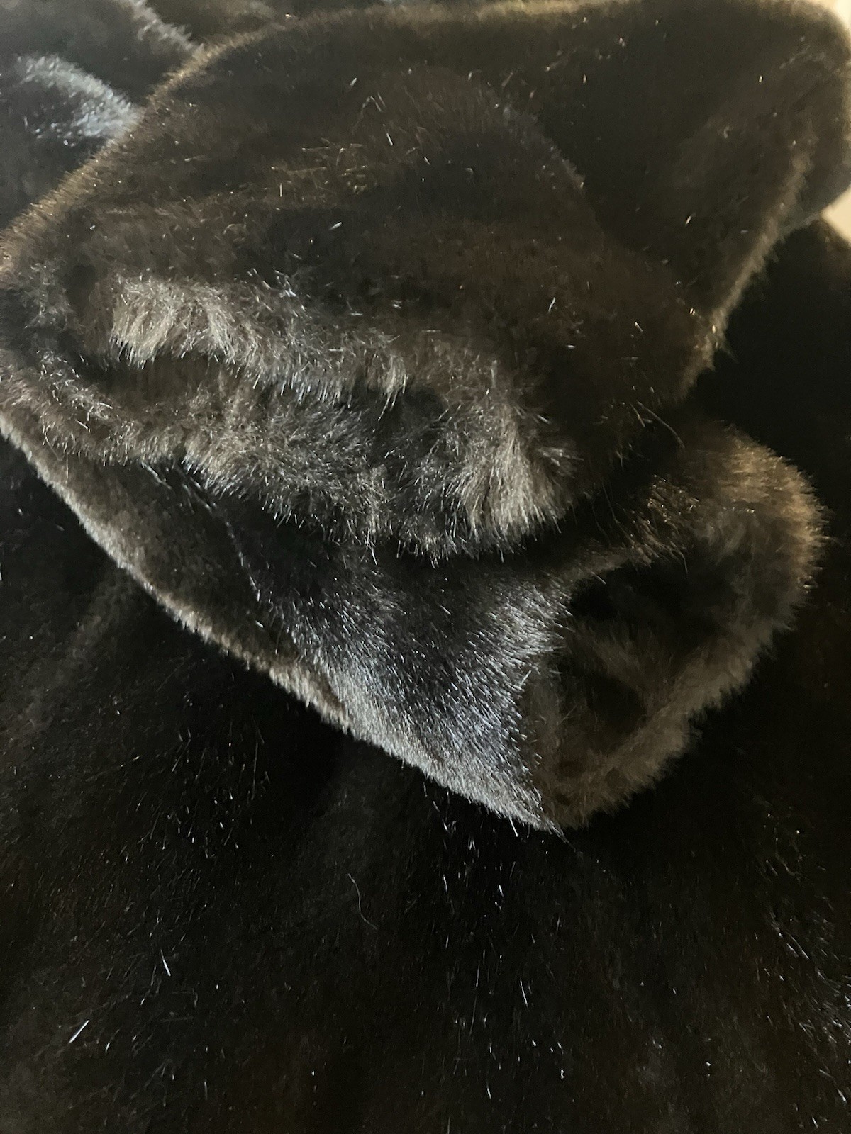 Vintage Evan’s Fur Chicago Tissavel Faux Fur Brown Made In Netherlands
