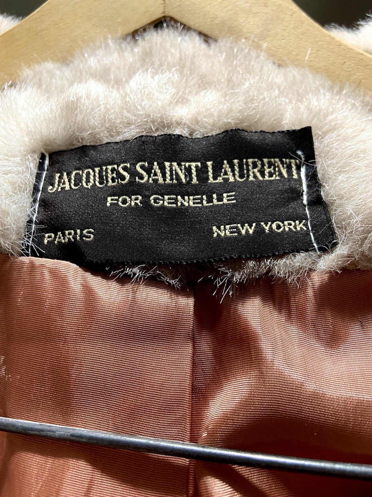 Jacques Saint Laurent Vintage 1969 Women’s Faux Fur Coat